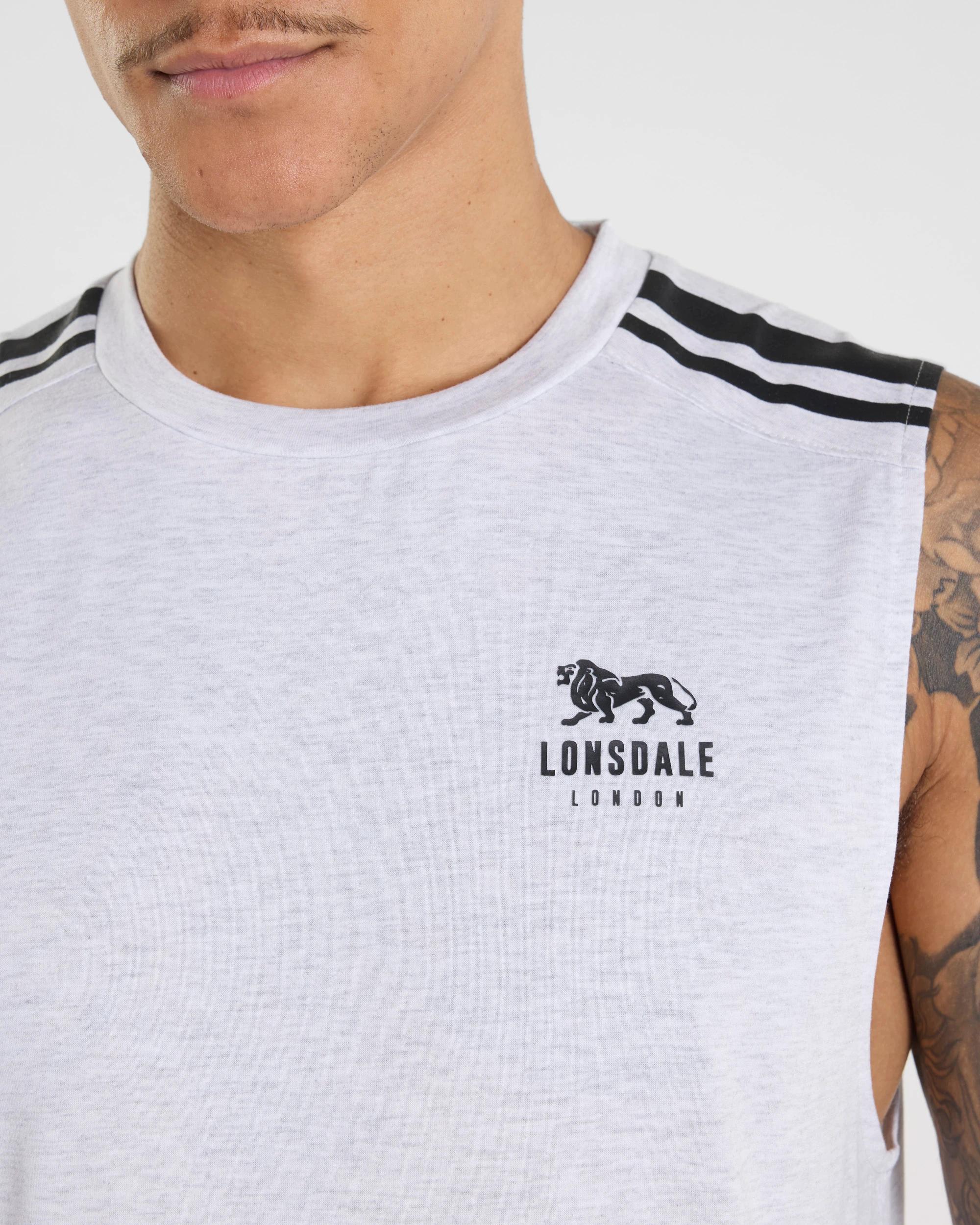 4 Active Muscle Tank - Lonsdale London WHITE, 4 of 5