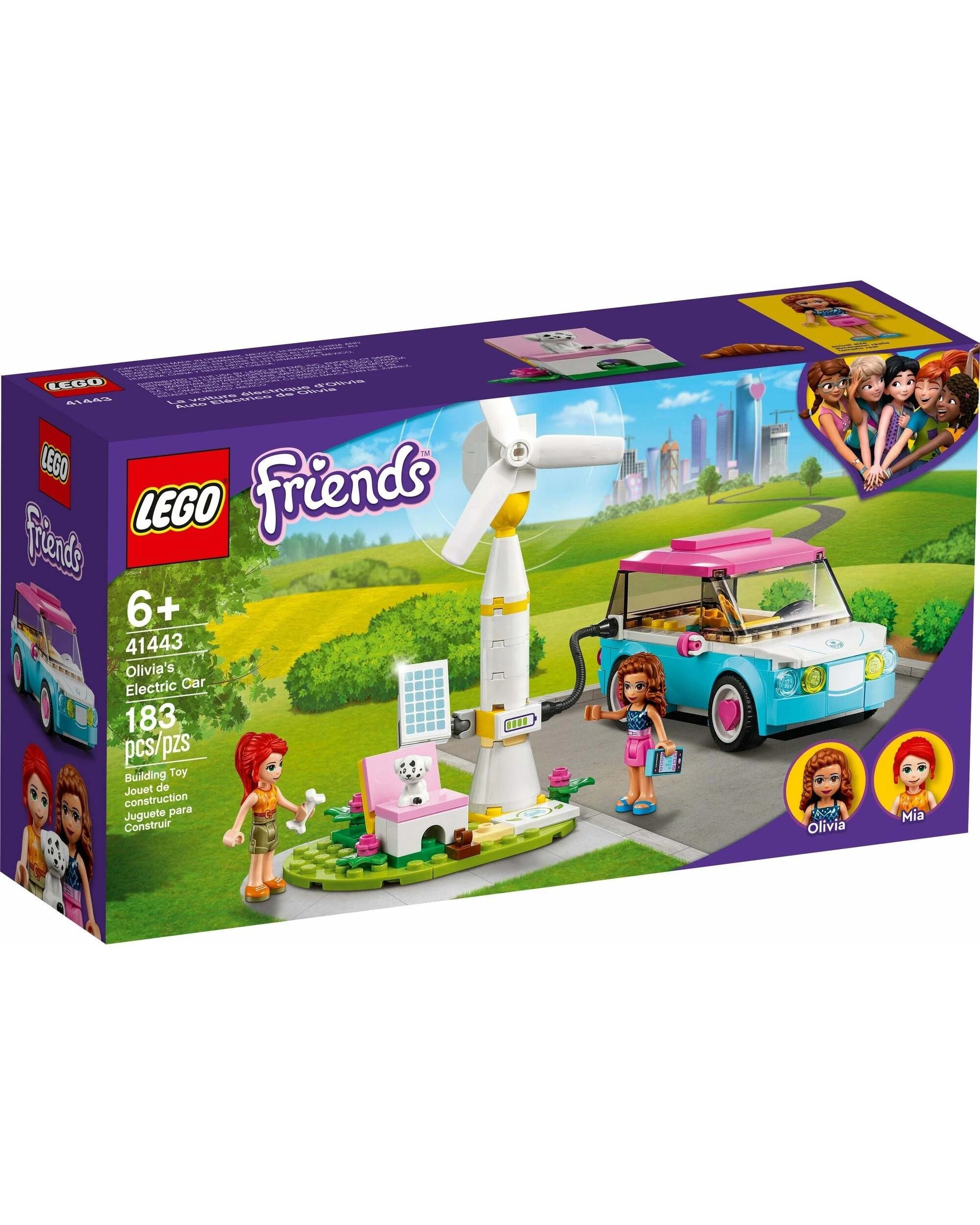 1 LEGO 41443 Olivia's Electric Car: Eco-Friendly Playset, 1 of 5
