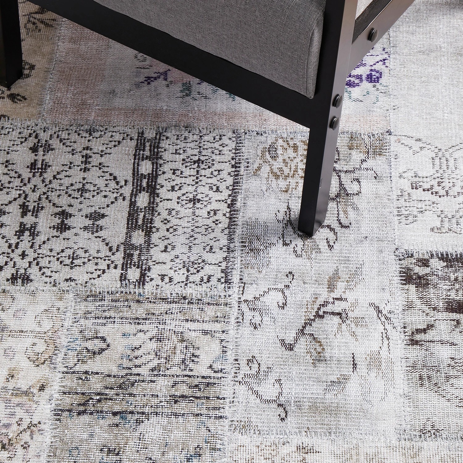 5 Common Ground Rugs Bazaar 189 320x230cm - Extra Large Floor Rug - Grey, 5 of 9