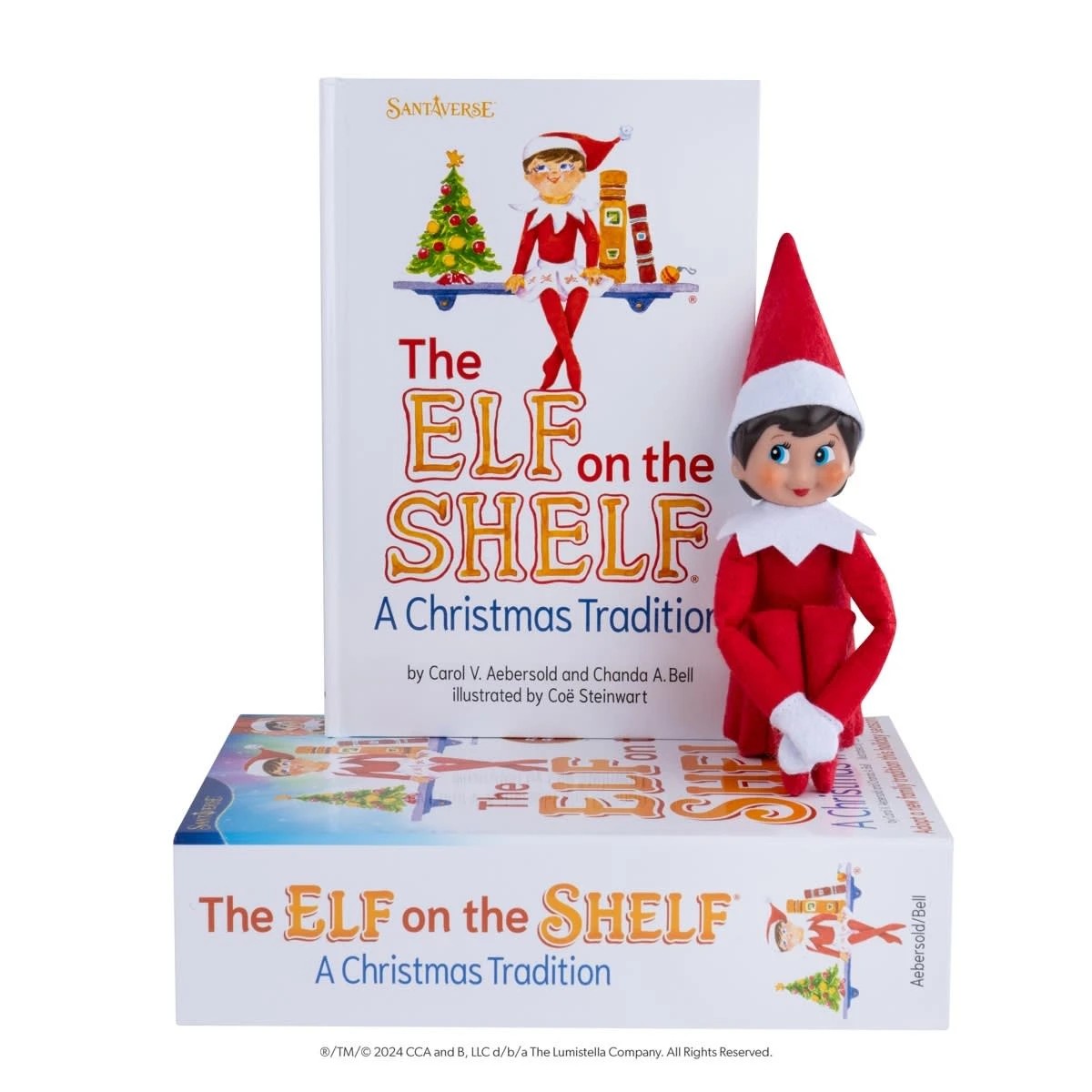 2 The Elf on the Shelf Girl Elf: A Christmas Tradition by Carol V. Aebersold and Chanda A. Bell - Book, 2 of 8