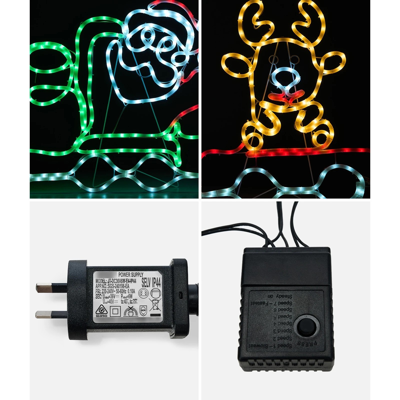 5 Tinseltown Christmas Light Led Motif Lights Santa Train 196cm Xmas Decor Display
 - Multi, 5 of 8