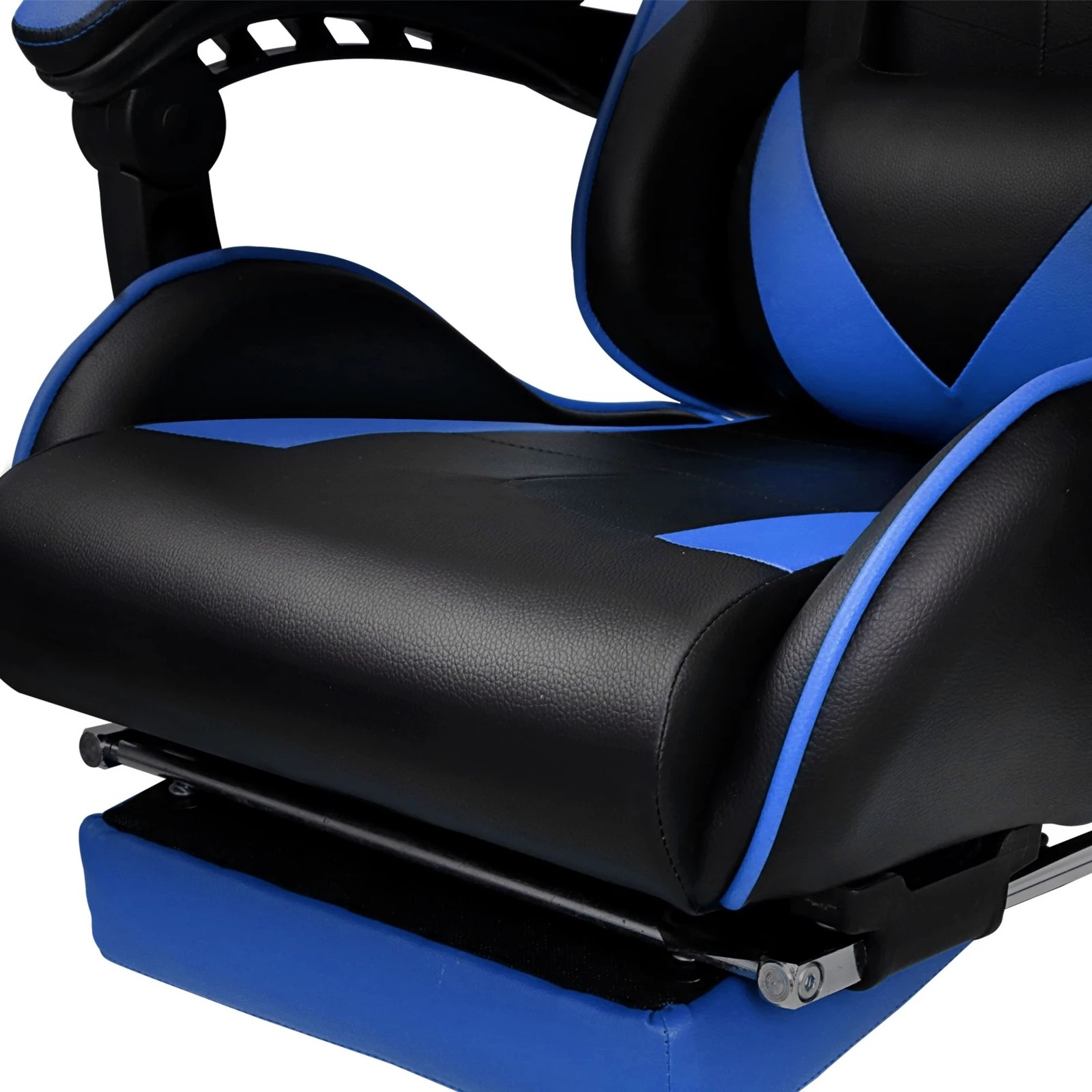 8 Alfordson Gaming Chair Office Executive Racing Footrest Seat PU Leather - Blue, 8 of 10