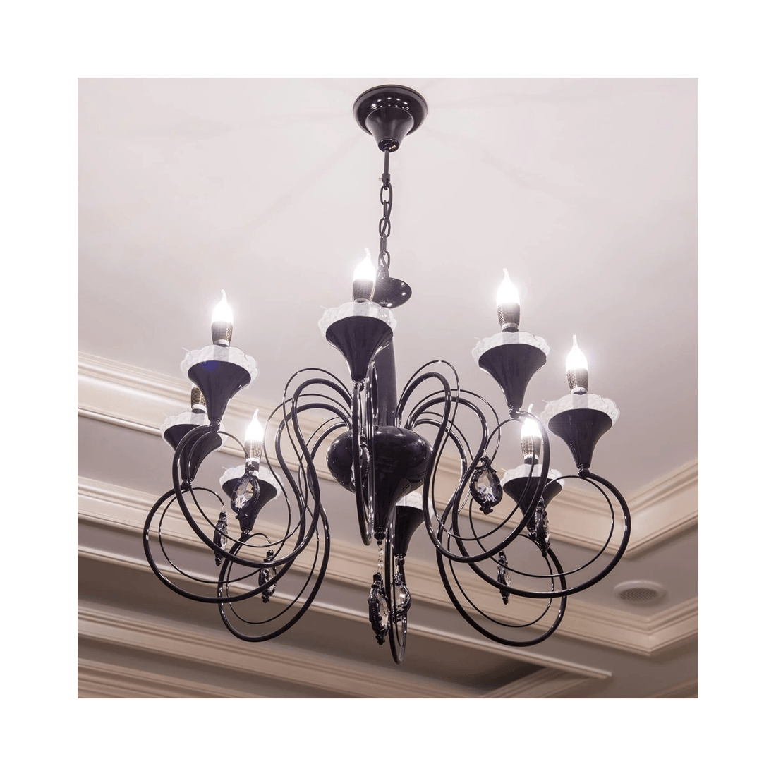 4 BR Home 120mm Crystal Chandelier Bobeche with Gold Pins, 4 of 7