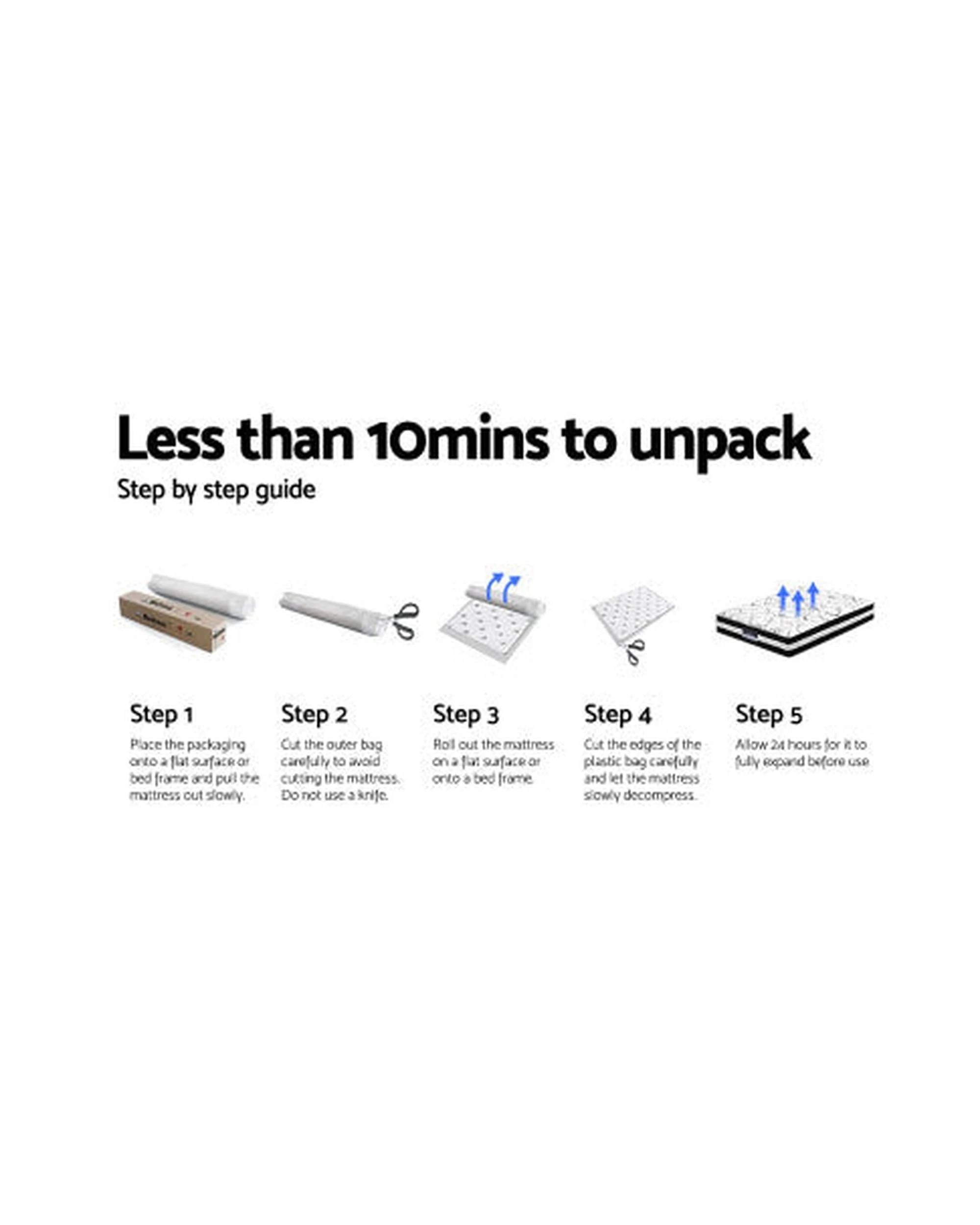 7 Giselle Bedding 34cm Mattress 9 Zone Latex Foam Queen - Queen Bed - Multi, 7 of 7