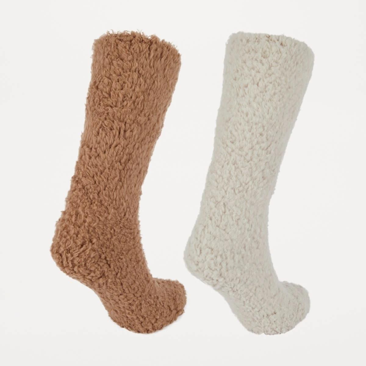 2 2 Pack Teddy Home Socks Cbge Cltt, 2 of 3