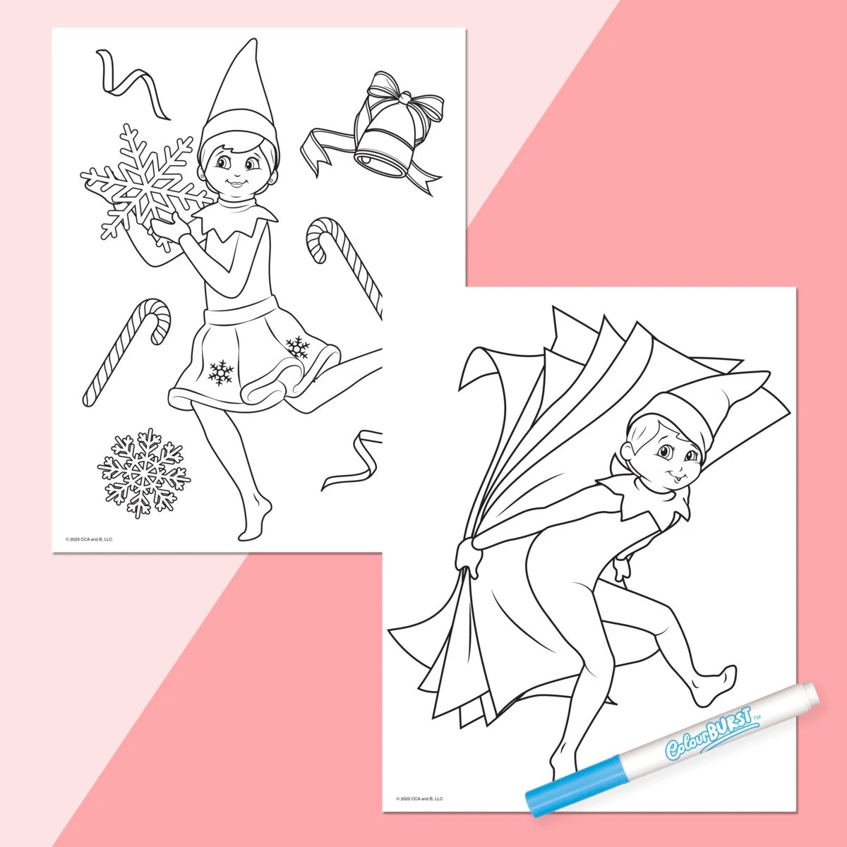 5 INKredibles The Elf on the Shelf: A Christmas Tradition ColourBurst Mess-Free Activity Kit - Book, 5 of 6