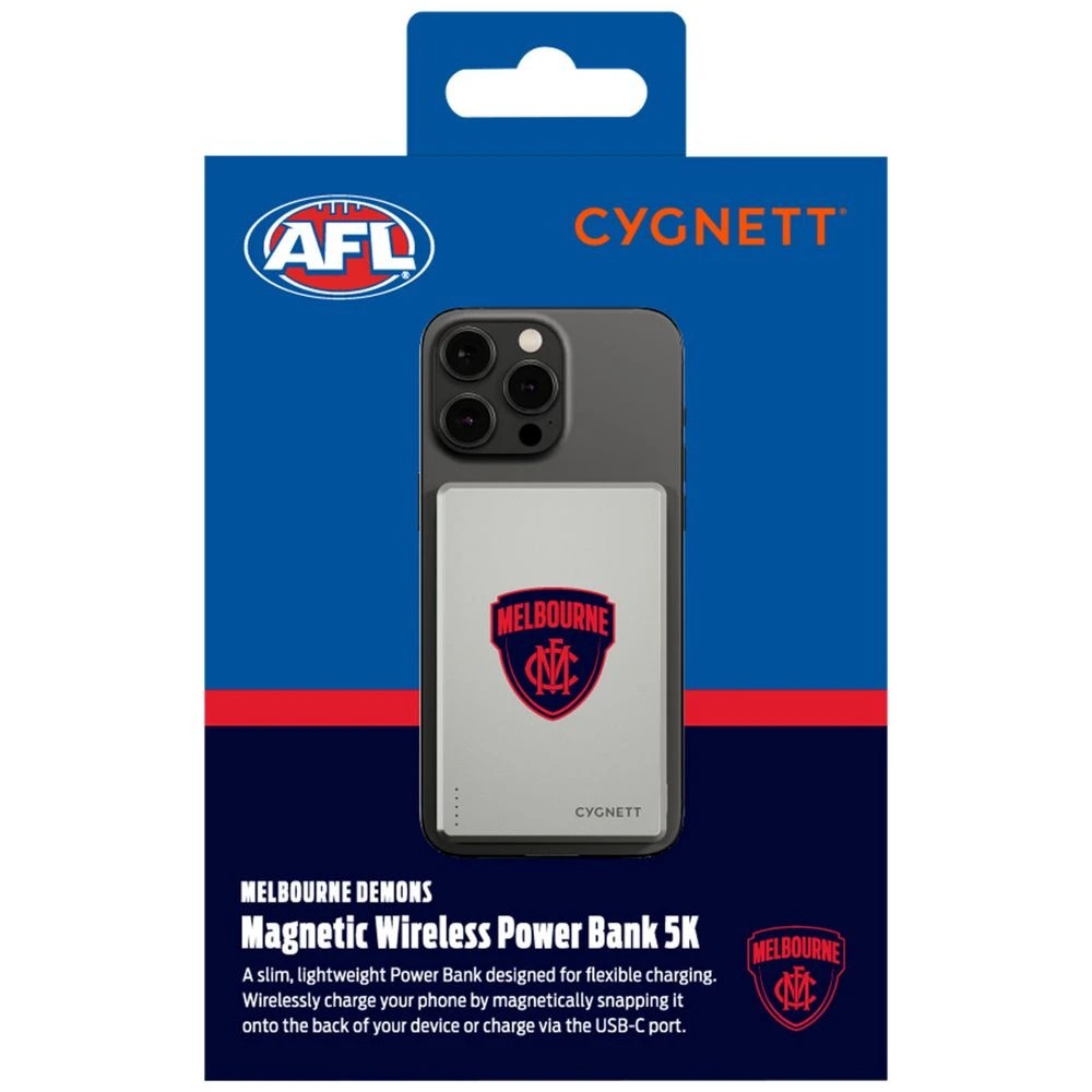 6 Cygnett 5000mAh Magslim Powerbank Melbourne Demons, 6 of 6