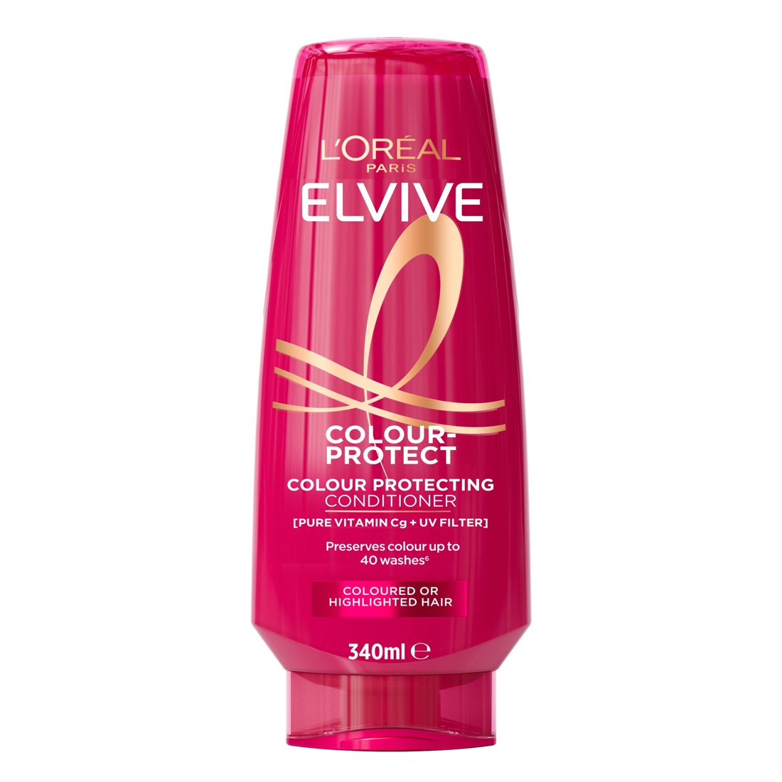1 L'Oreal Paris Elvive Colour Protect Conditioner 340ml - Pure Vitamin Cg and UV Filter, 1 of 5