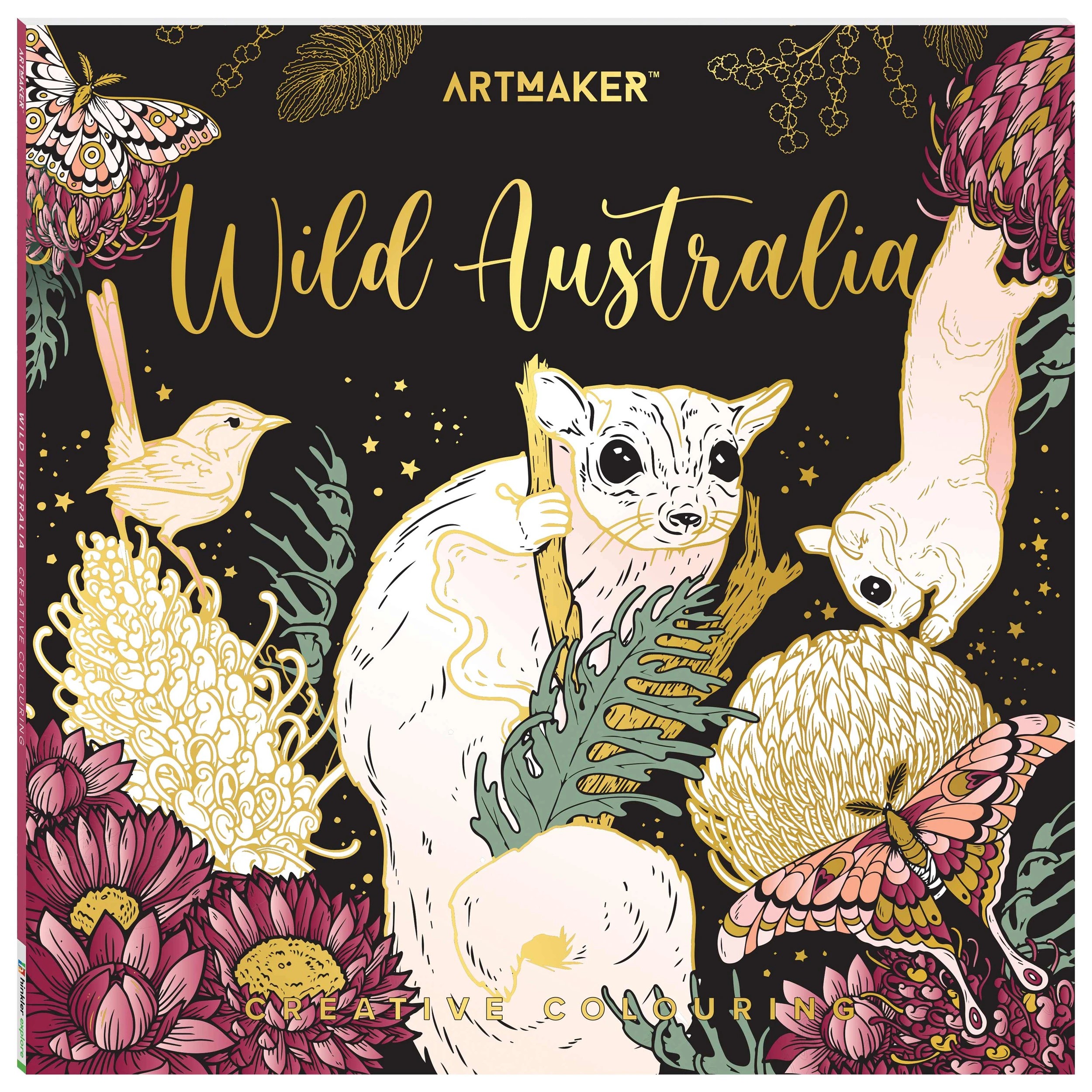 1 Art Maker Wild Australia Creative Colouring Book, 1 of 4