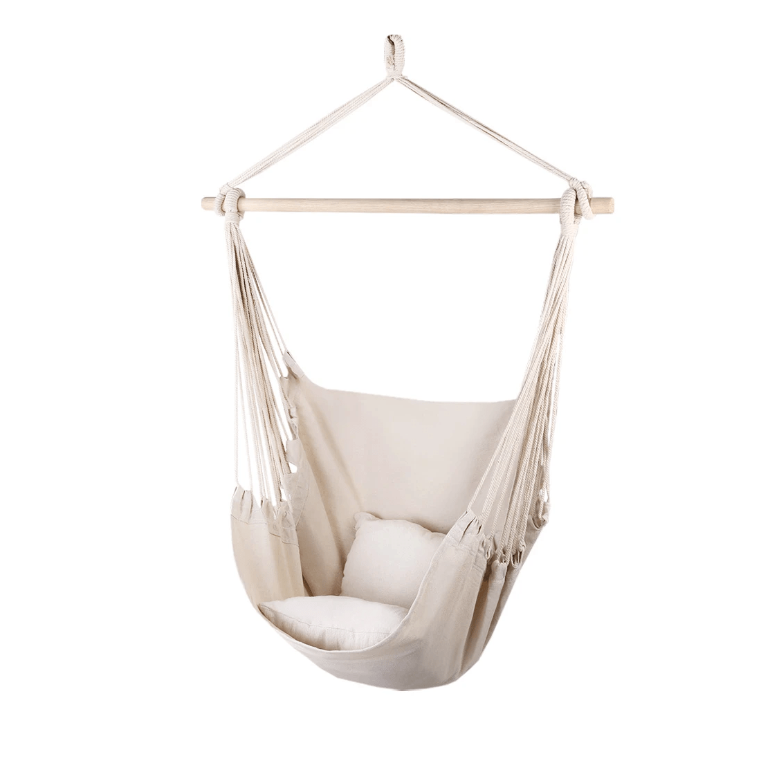 1 Gardeon Hammock Chair Outdoor Camping Hanging Hammocks Cushion Pillow - Beige, 1 of 7