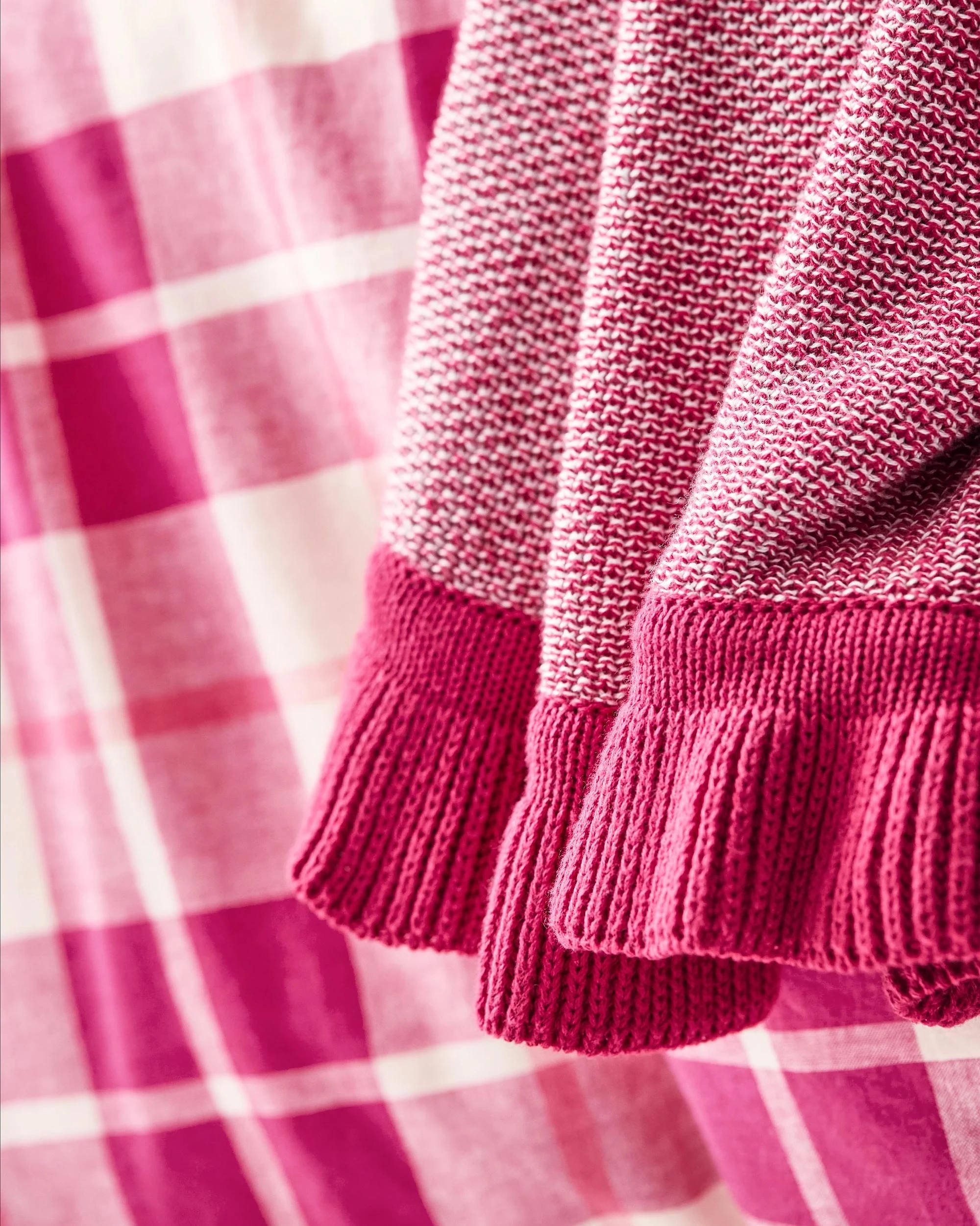 4 Target Kaya Knit Ruffle Throw - Queen Bed - Pink, 4 of 5