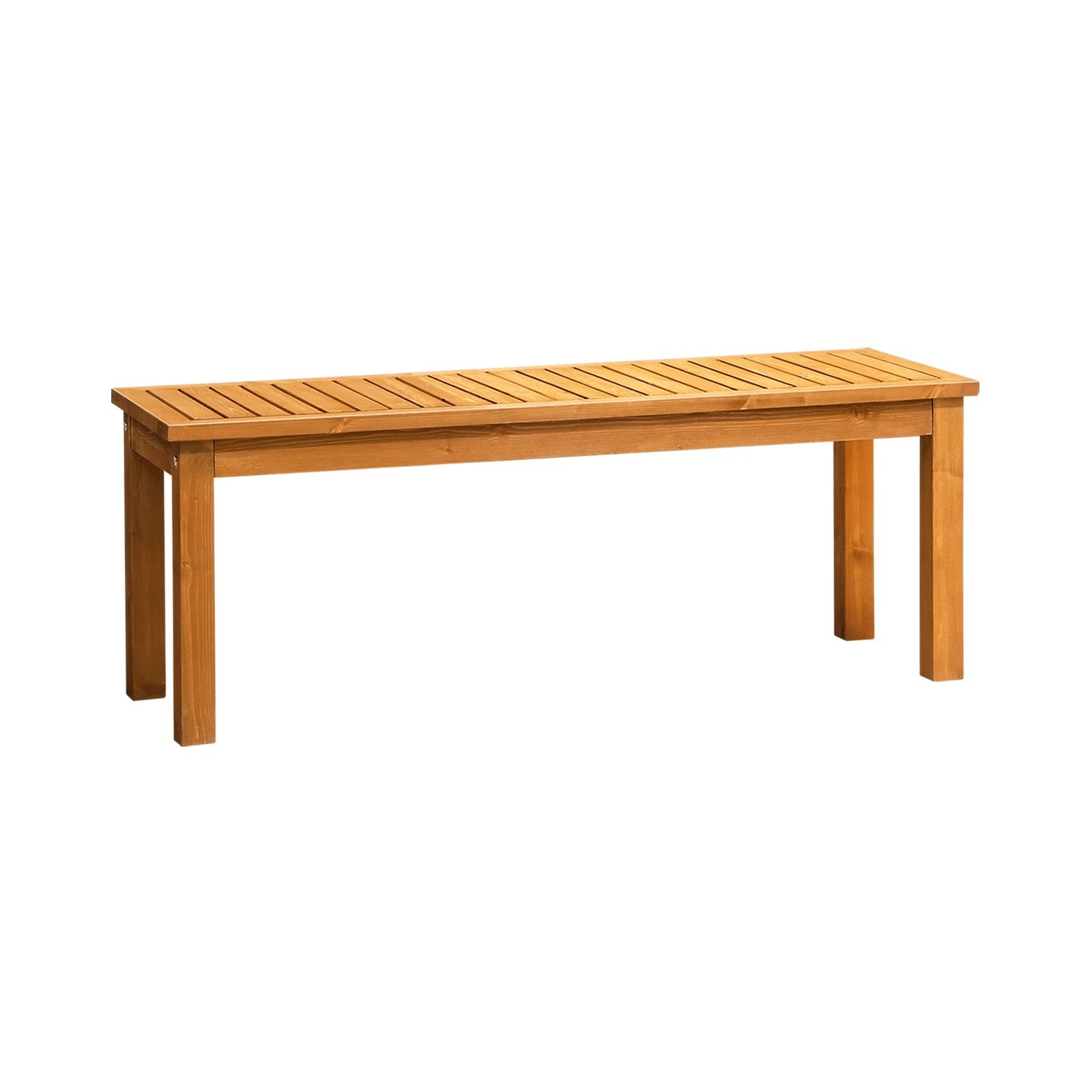 1 Livsip 120cm Garden Bench Outdoor Slatted Seat
 - Natural, 1 of 9