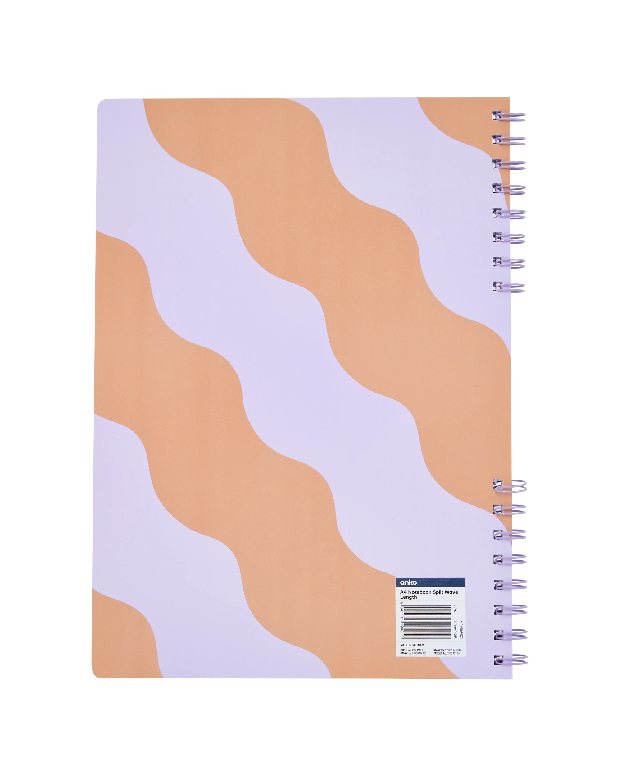 4 A4 Split Wave Length Notebook, 4 of 4
