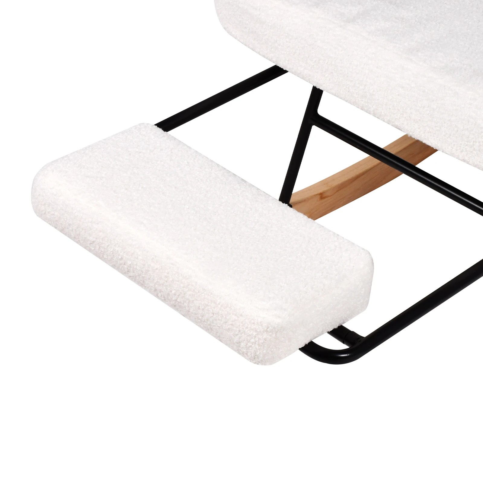 7 Advwin Rocking Chair with Footrest Nursery Cushion Armchair with High Backrest Reading Chair, 7 of 10