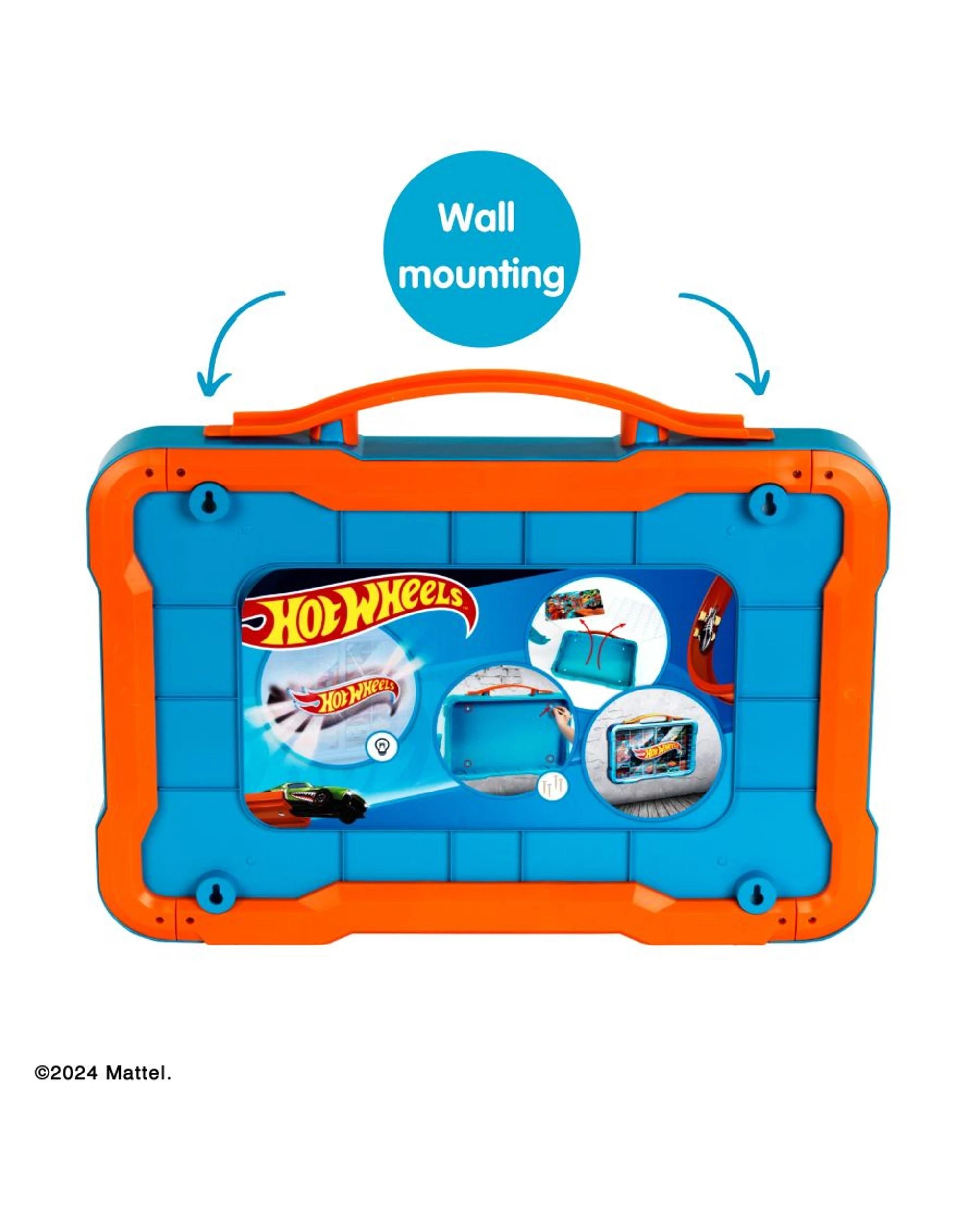 4 Theo Klein Hot Wheels Collector's Case for 54 Cars with Illuminated Logo, 4 of 6