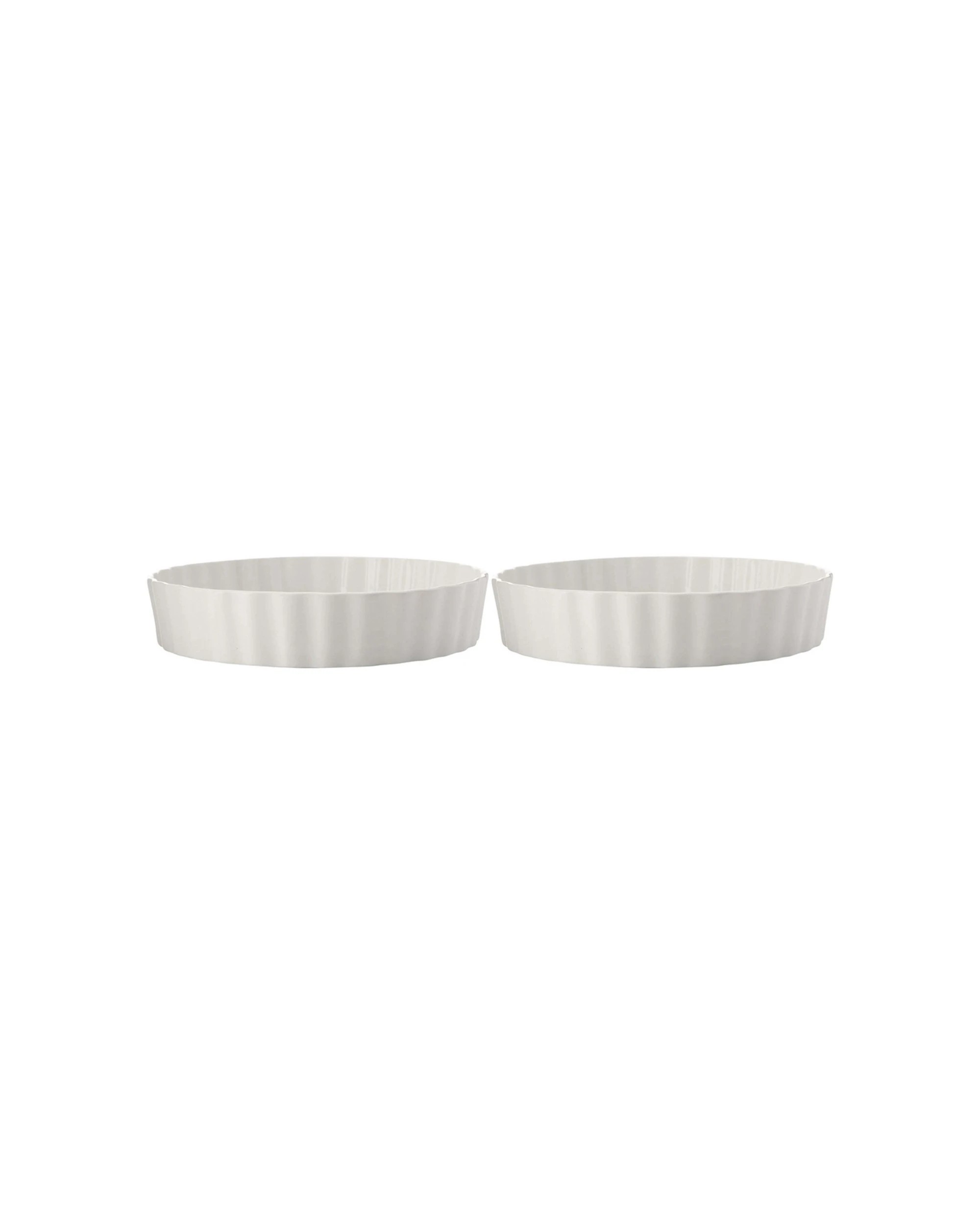 1 Maxwell & Williams 2PK Epicurious Deep Quiche Dish Porcelain Oven Safe - White, 1 of 1