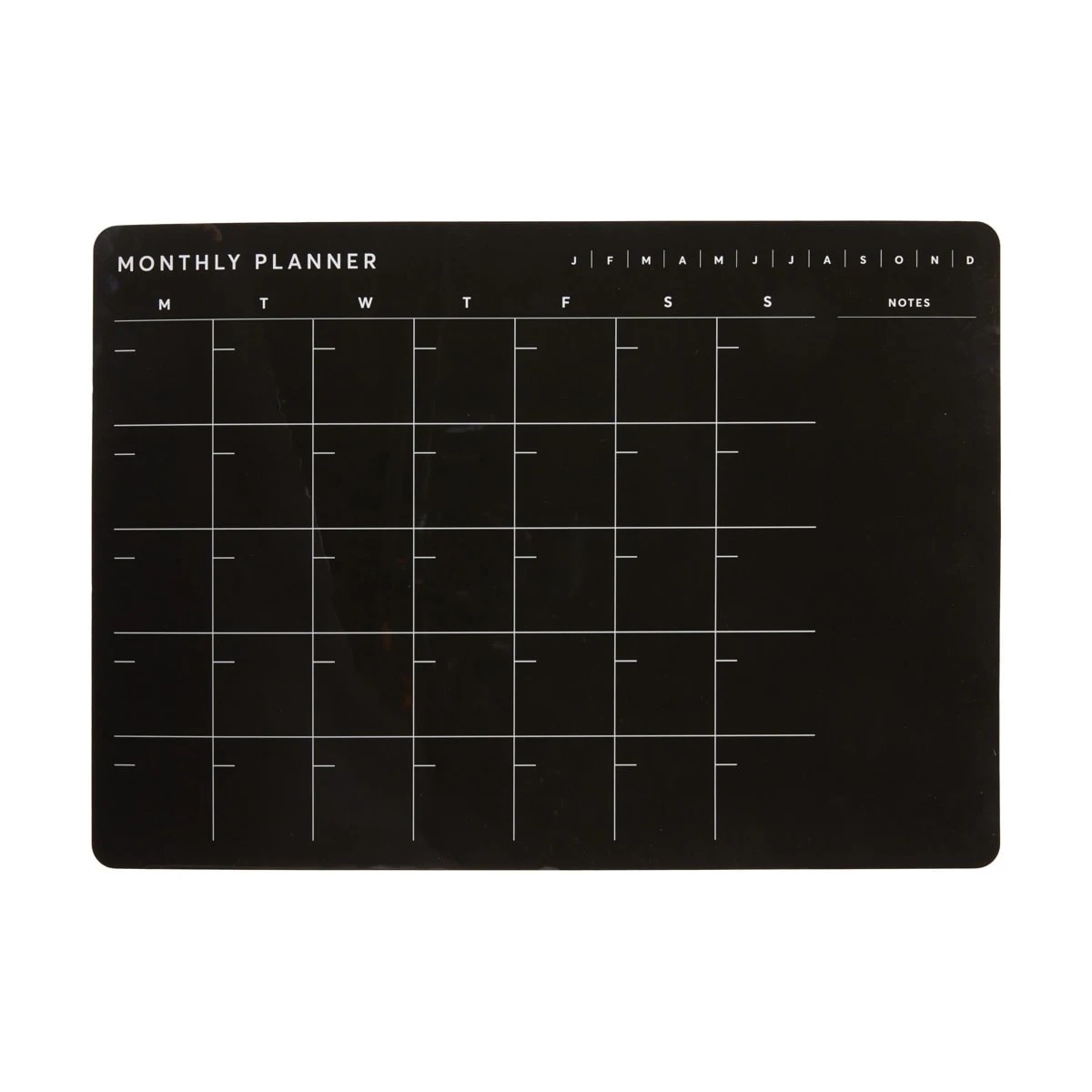 2 Monthly Magnetic Planner - Black, 2 of 8
