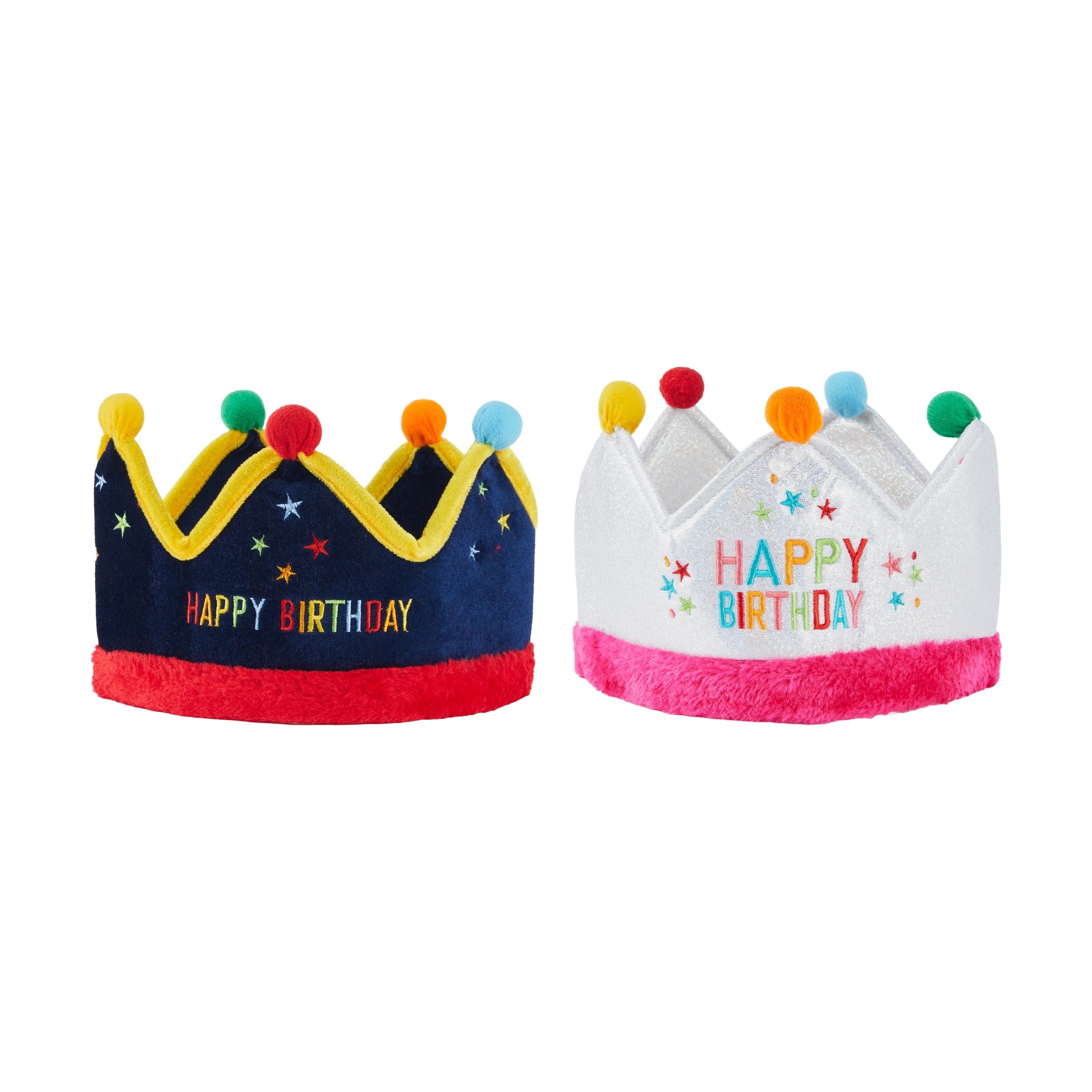 2 Birthday Fabric Crown - Assorted, 2 of 6