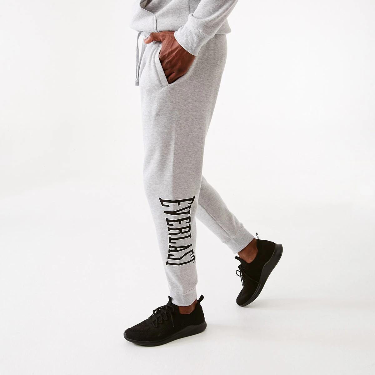 1 Everlast Mens Block Trackpants EVER CLASSIC GREY MARLE, 1 of 7
