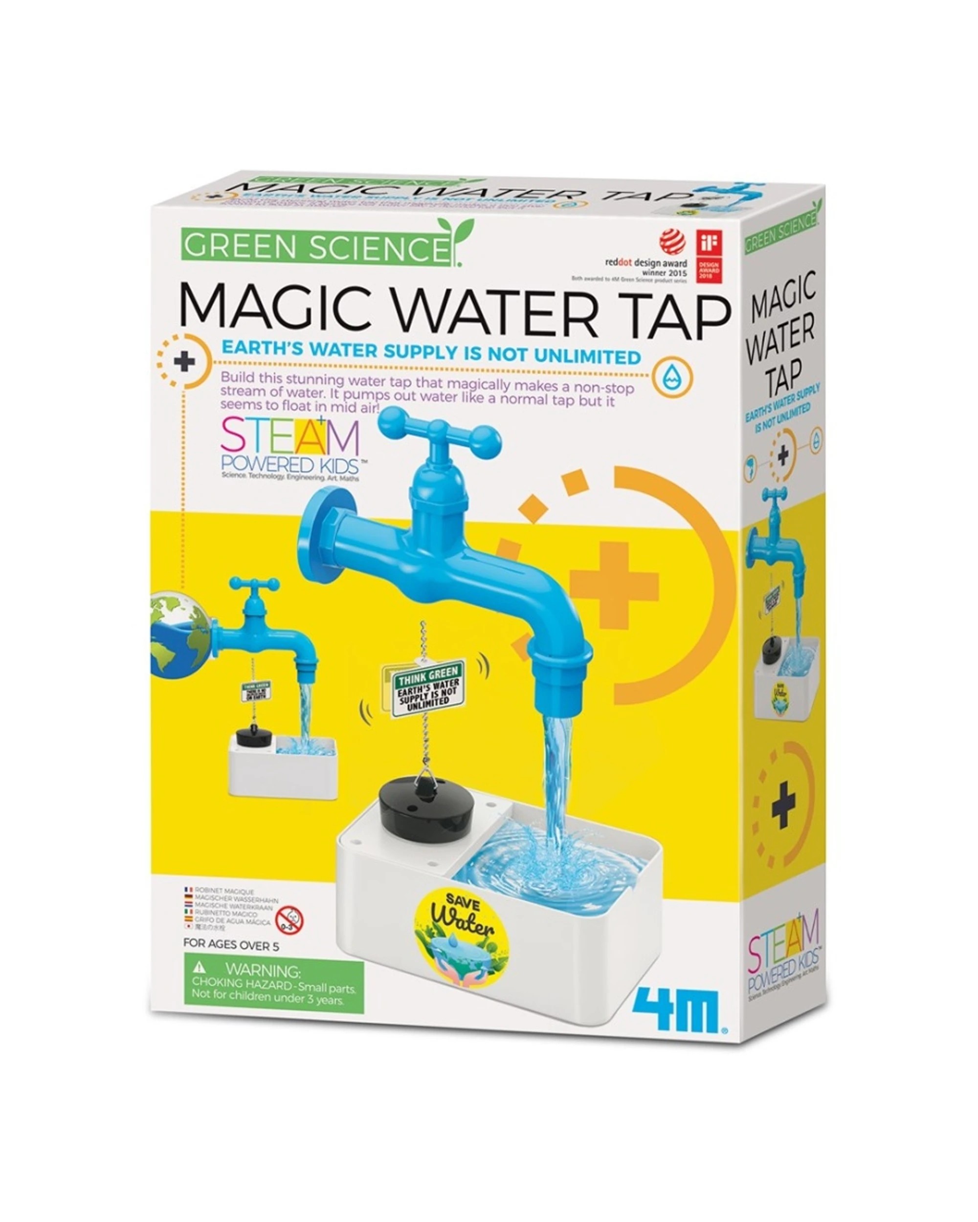 1 4M Science Magic Water Tap Educational Kids Fun Activity Toy, 1 of 3