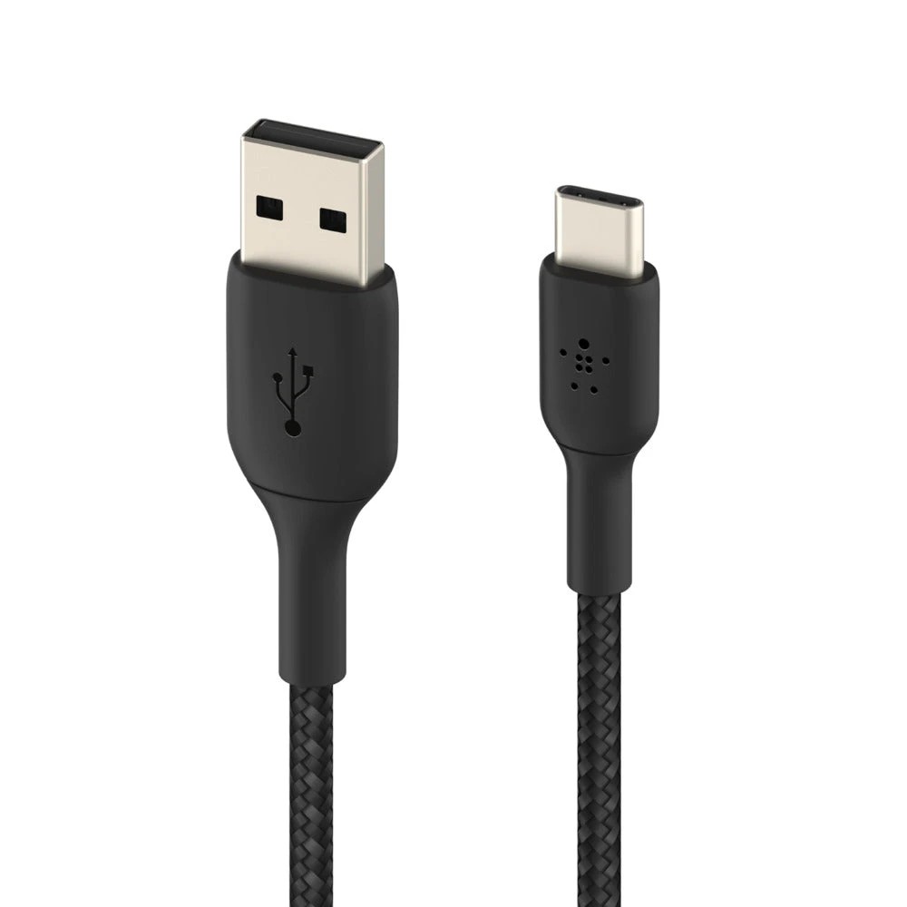 2 Belkin - BoostUP Charge Braided Cable USB-A to USB-C 1m - Black, 2 of 4
