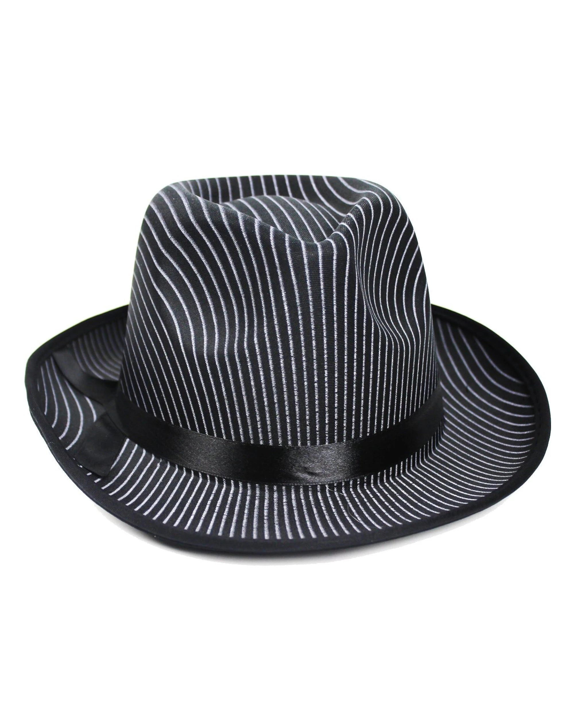 2 BR Costumes Pinstripe Fedora Hat for 1920s Gangster Costume, 2 of 3