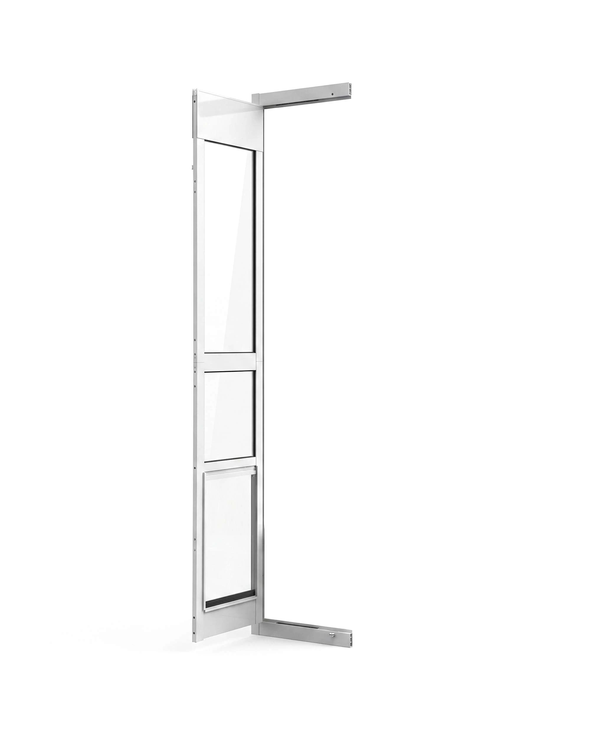 4 Advwin Aluminum Pet Door Insert for Sliding Glass Patio Door, Adjustable Height Lockable, 4 of 9