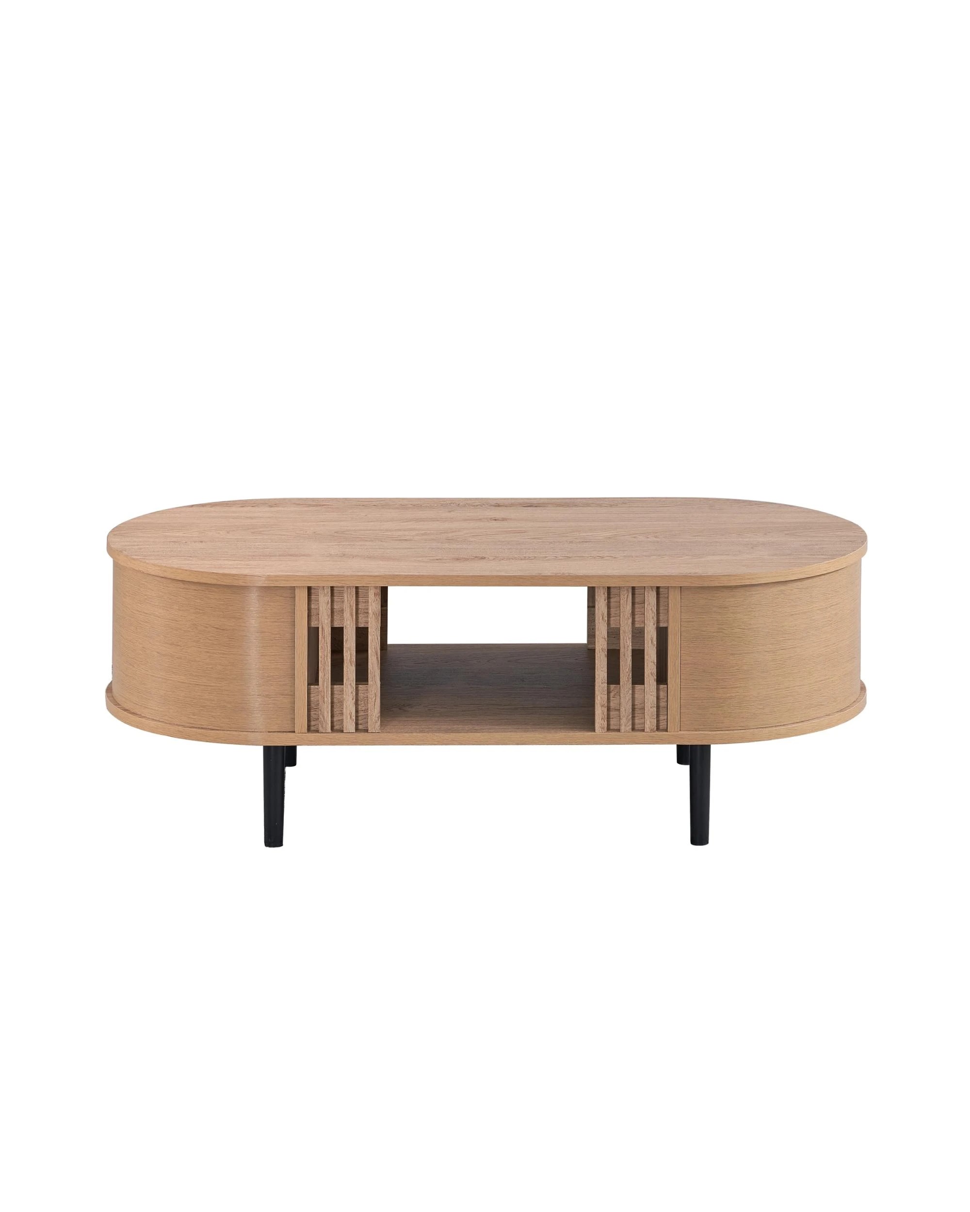 3 Kodu Coffee Table Curved Oak - Natural, 3 of 5