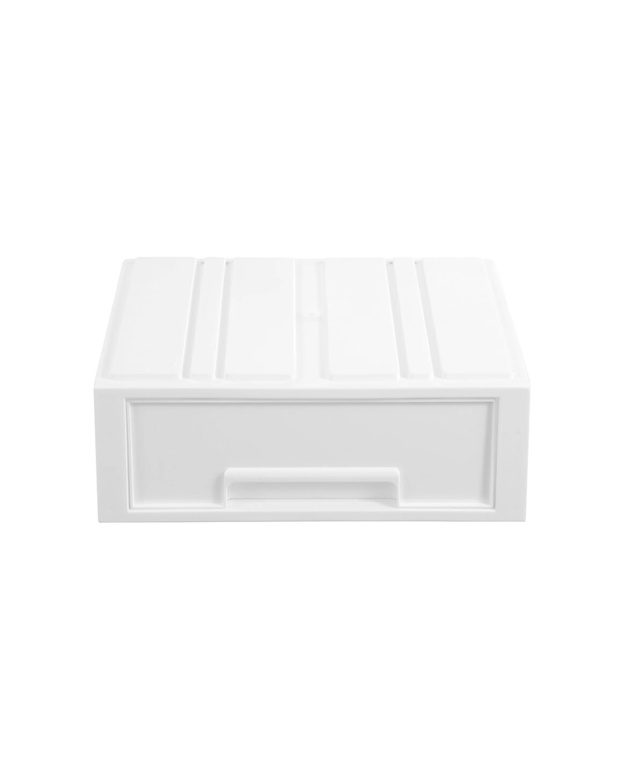 3 BOXSWEDEN 2 Pack Stacking Drawer Organiser 28.5x26cm Stackable Durable
 - white, 3 of 9