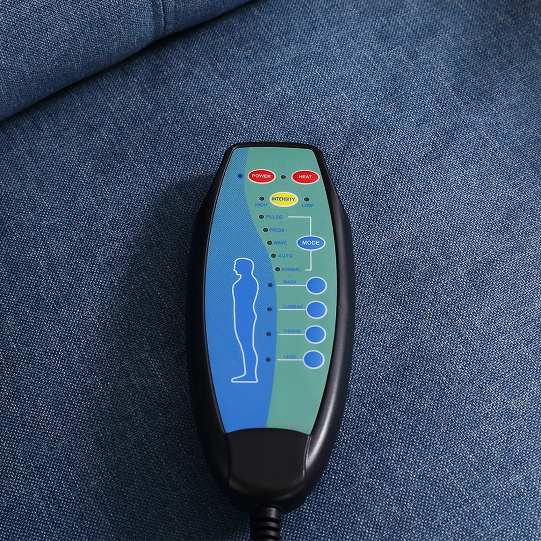 4 Levede Heated Massage Chair - Blue, 4 of 6