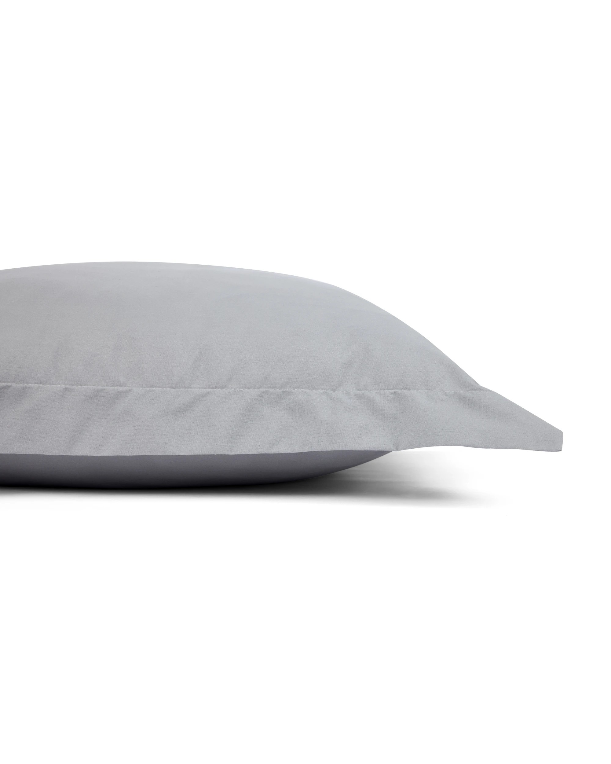 4 250 Thread Count Cotton Rich European Pillowcase - Light Grey, 4 of 5