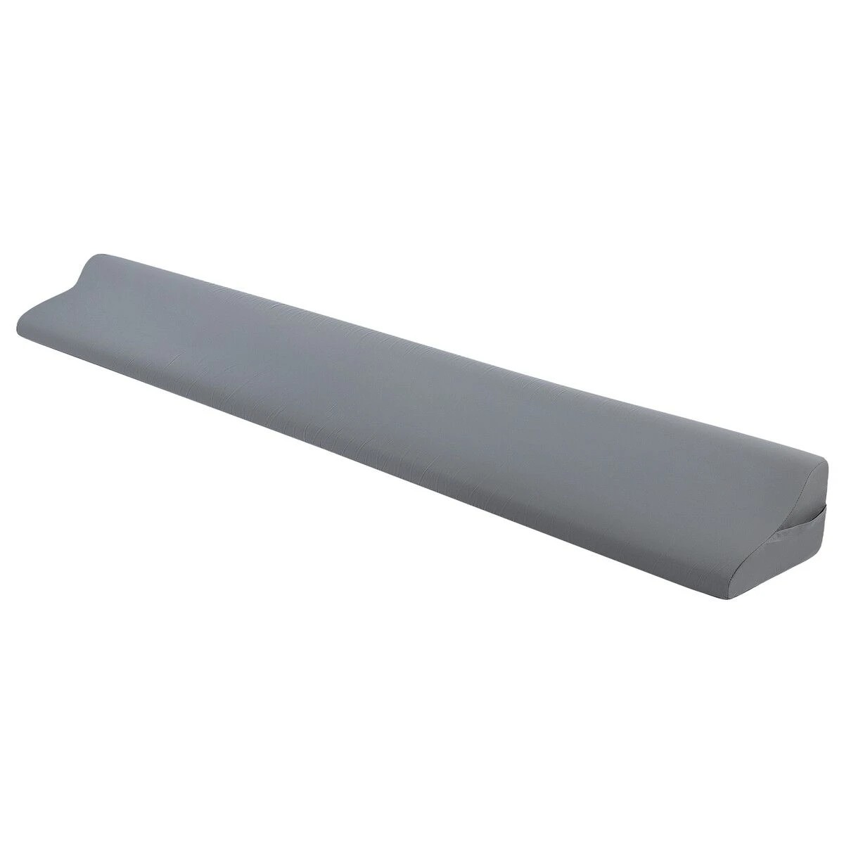 2 LUXDREAM Wedge Pillow Bed Gap Filler Queen Size Foam Headboard Cushion Comfortable Bedrest with Side Pockets Grey, 2 of 3