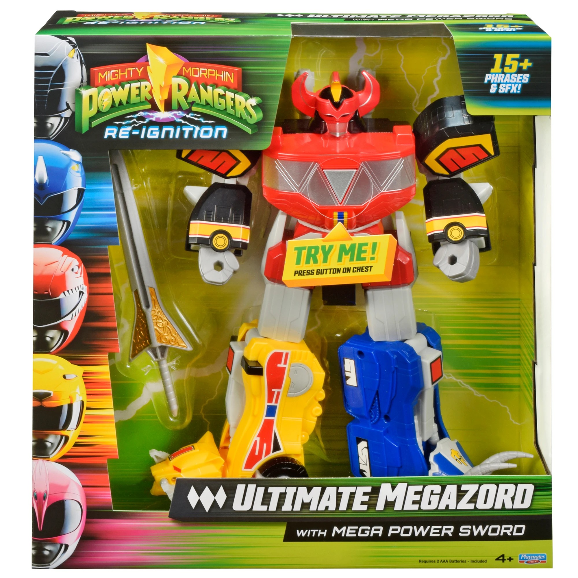 1 Mighty Morphin Power Rangers Re-Ignition Ultimate Megazord with Mega Power Sword Action Figure, 1 of 5
