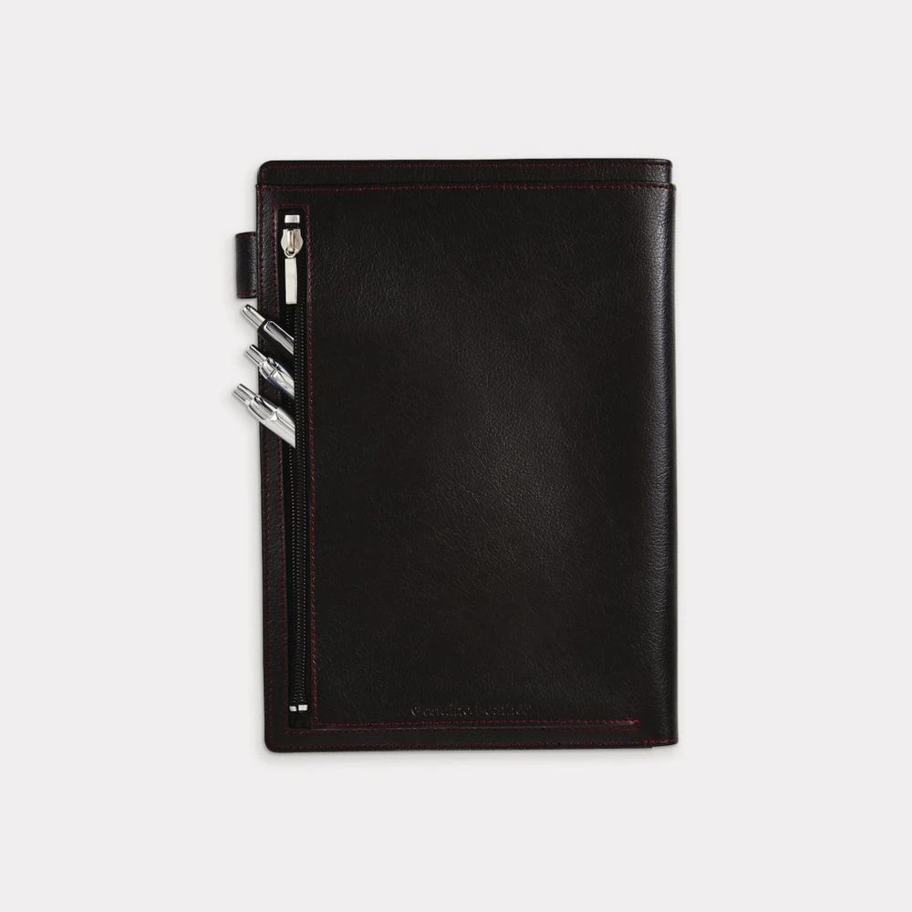 4 Otto B5 Leather Book Cover with Refill 128 Pages Black, 4 of 5