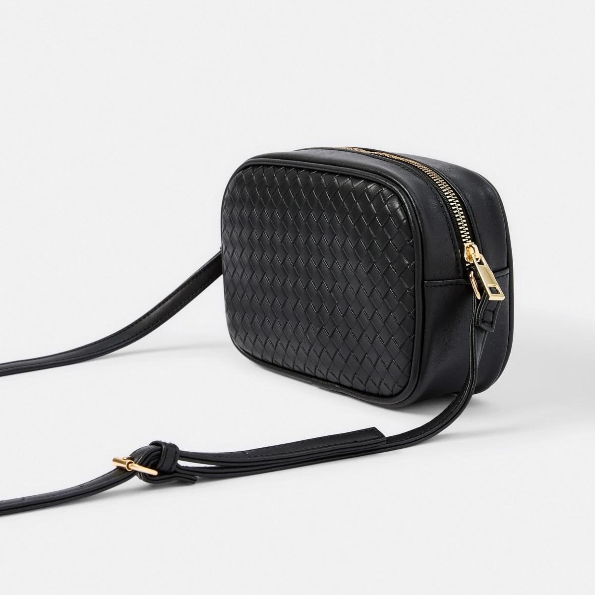 2 Woven Crossbody Bag BLACK, 2 of 5
