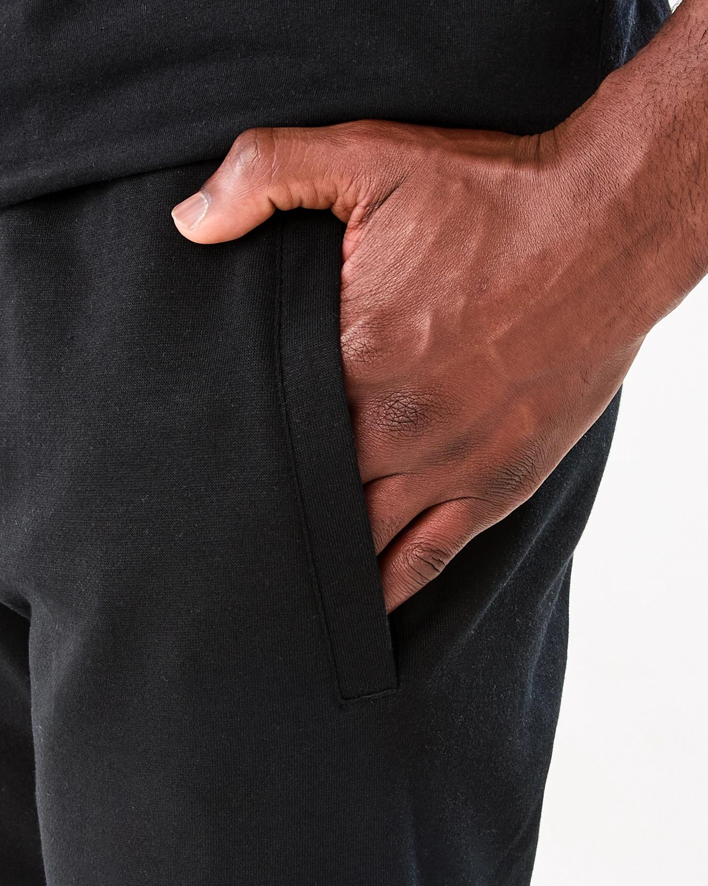 5 Everlast Mens Block Trackpants Black 1, 5 of 8