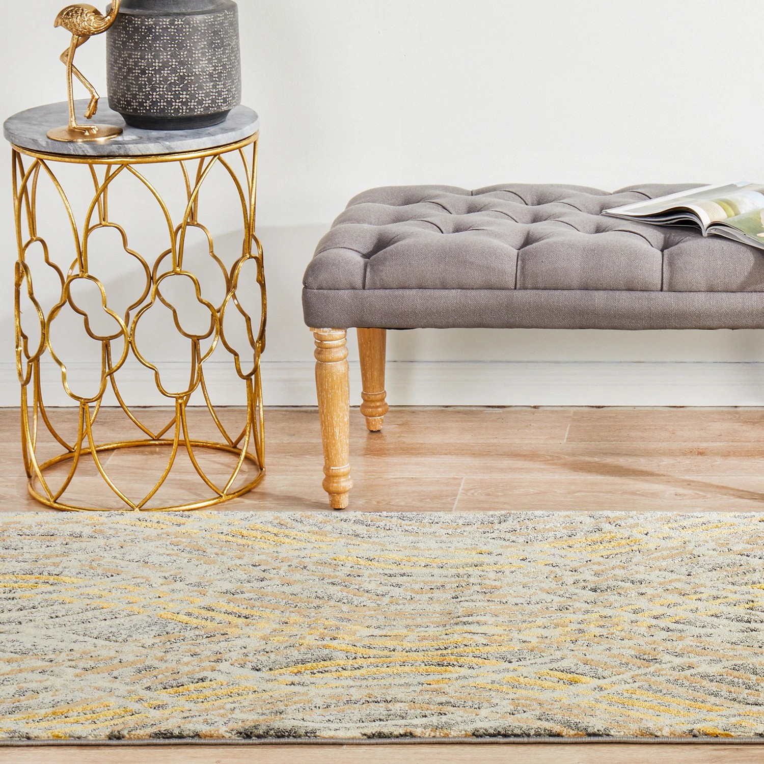4 Common Ground Rugs Wonderland 300x80cm - Medium Runner Power Loomed Pet Friendly Rug - Brown, 4 of 9