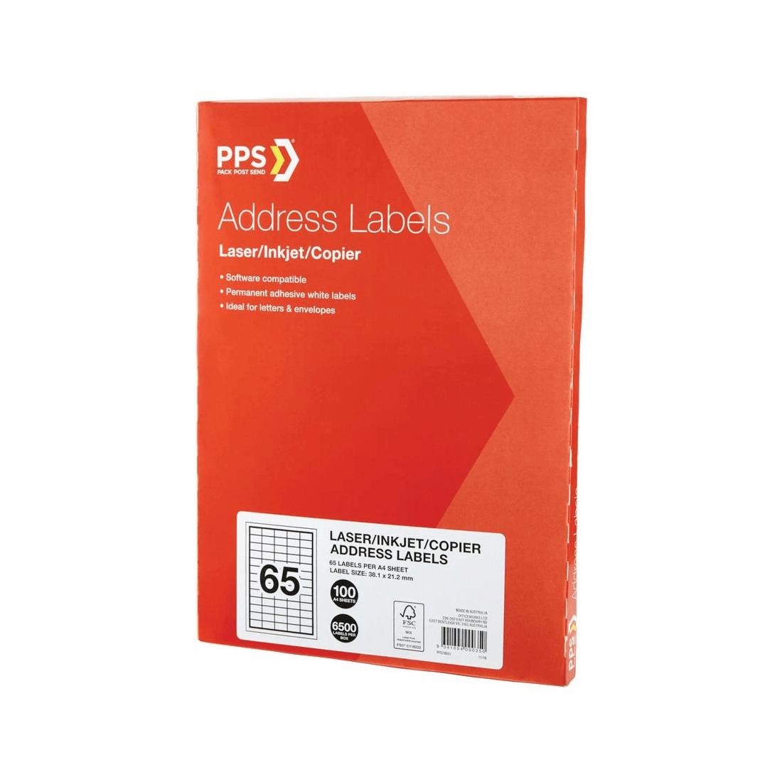 3 PPS Inkjet Laser Address Labels 65UP 100 Sheets, 3 of 3