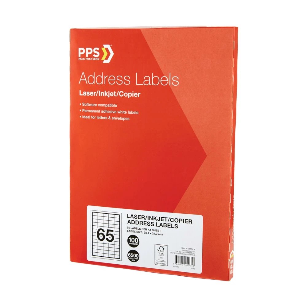 3 PPS Inkjet Laser Address Labels 65UP 100 Sheets, 3 of 3