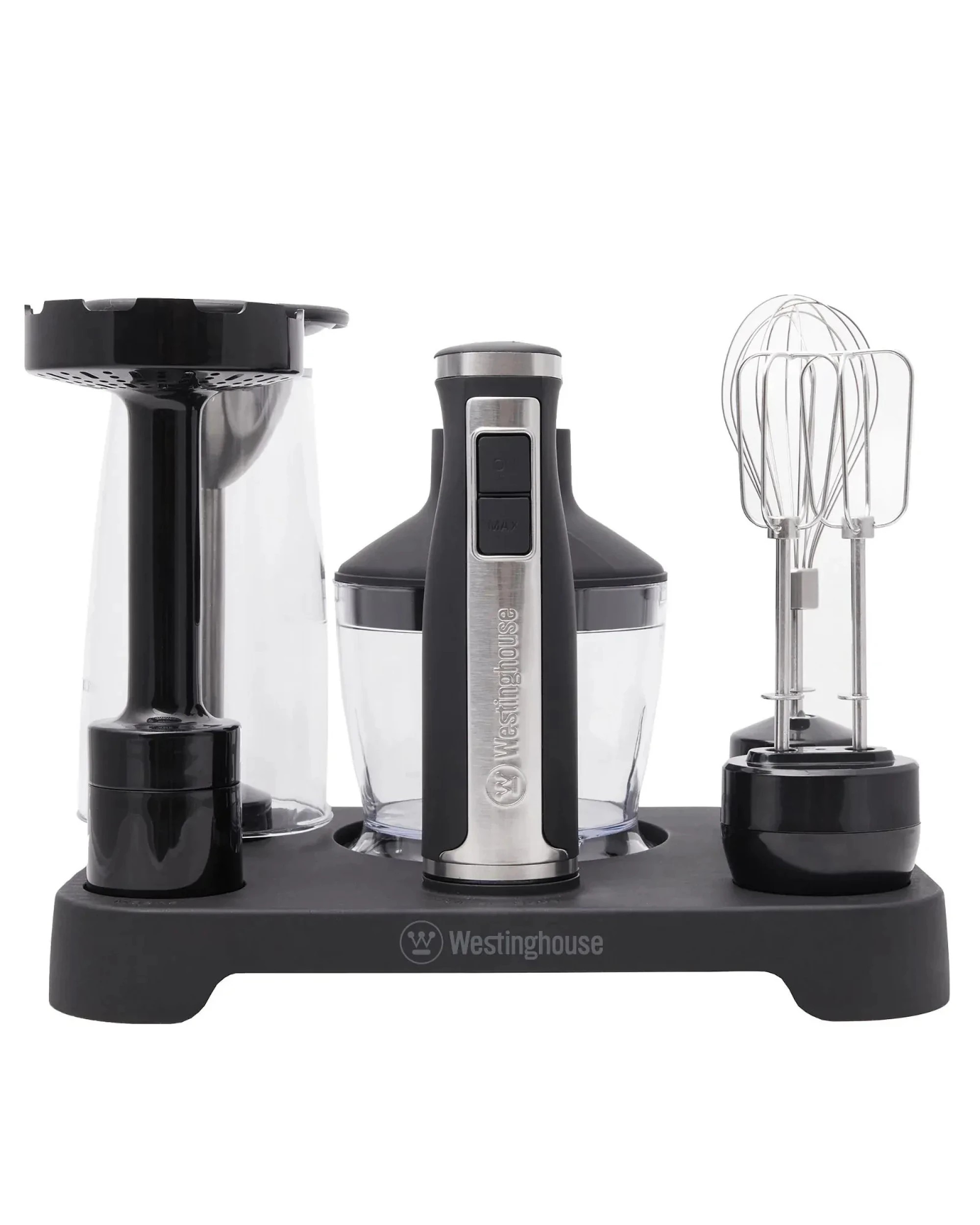 1 Westinghouse 350W Multi-Function Stick Mixer Set with Lock-In Stand, 1 of 10