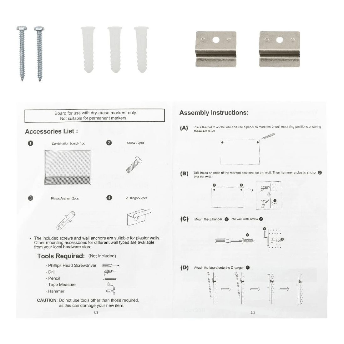 6 Otto Combination DIY Letter Board 600 x 450mm, 6 of 8