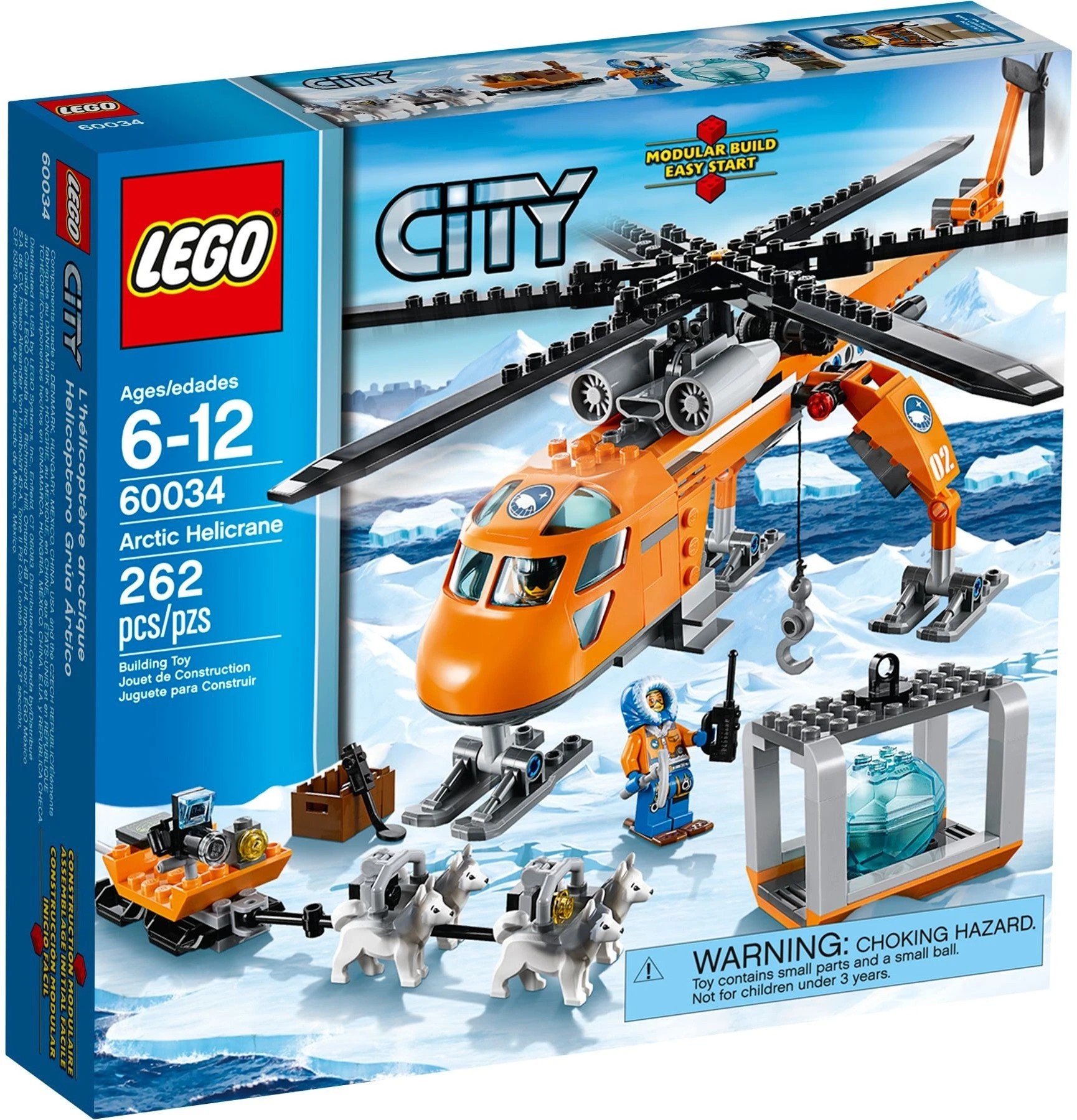 1 LEGO City 60034 Arctic Helicrane, 1 of 5