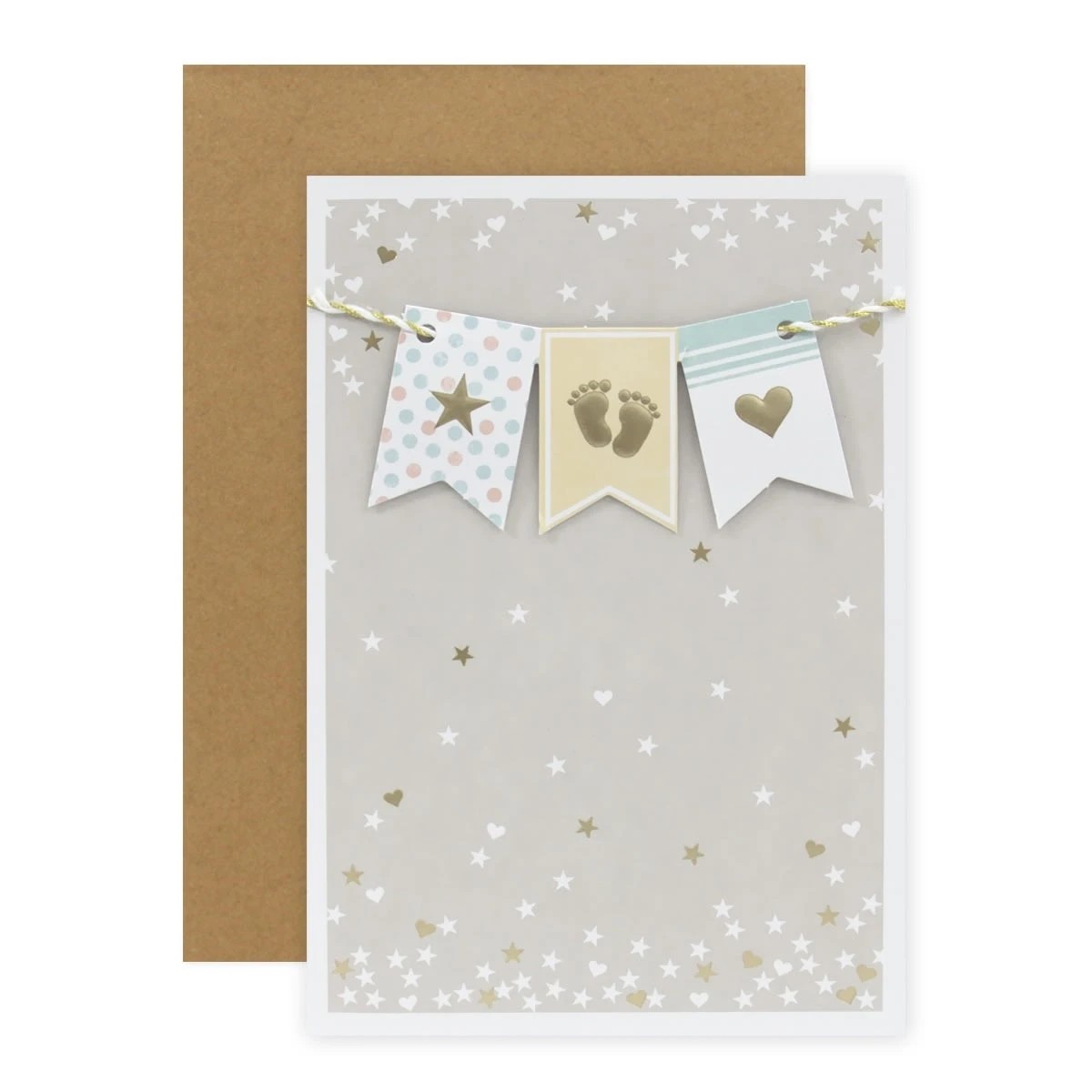 1 Connections from Hallmark Baby Card - Bunting, 1 of 2