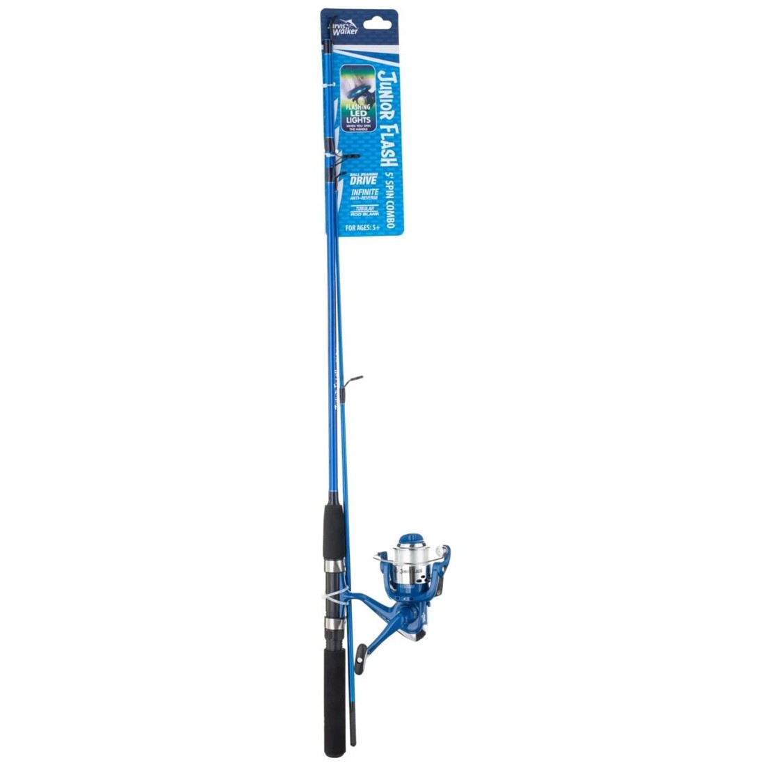 4 Jarvis Walker Junior Flash Spin Combo - 5ft., Blue, 4 of 6