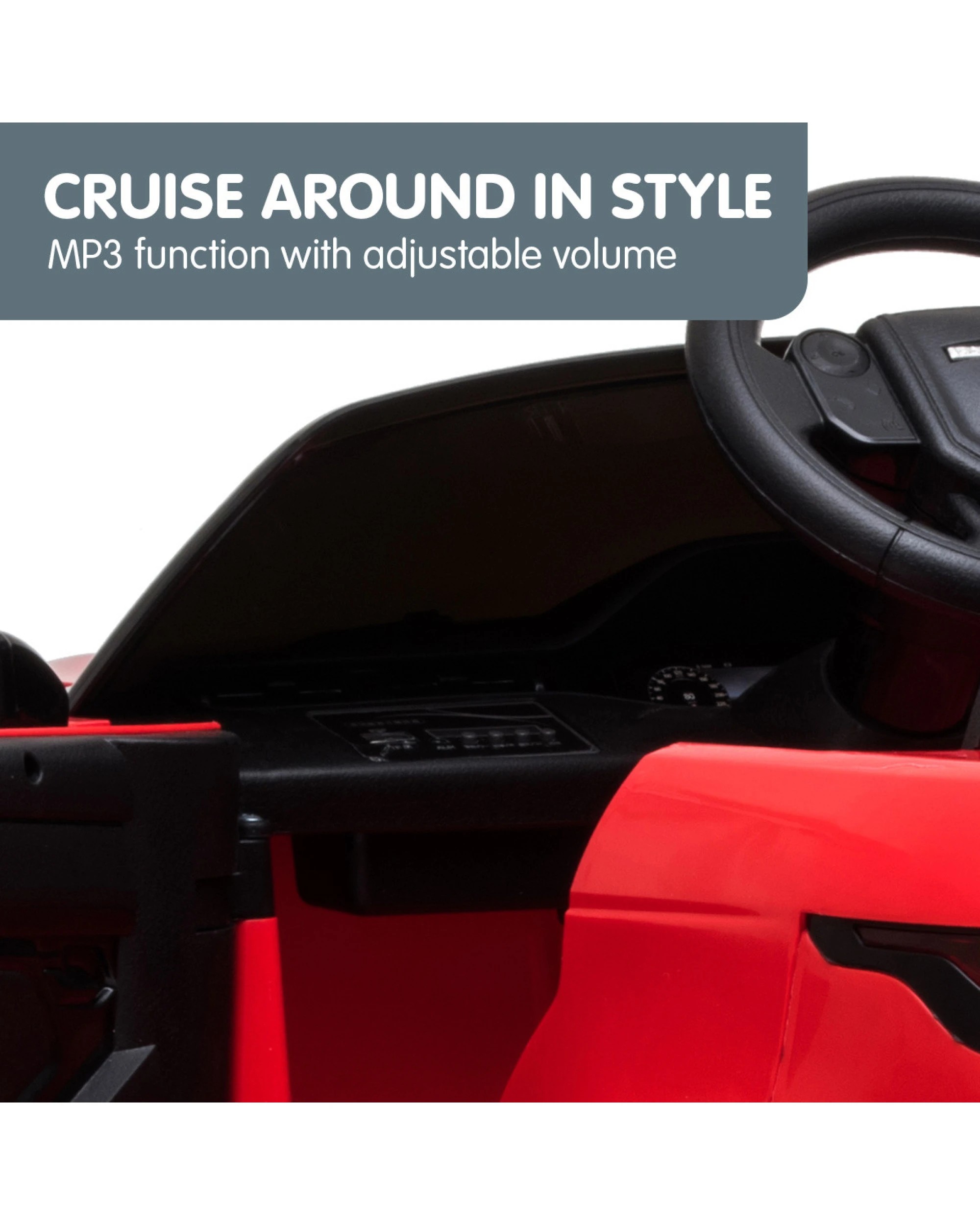 7 Kahuna Land Rover Licensed Kids Electric Ride On Car Remote Control - Red, 7 of 10