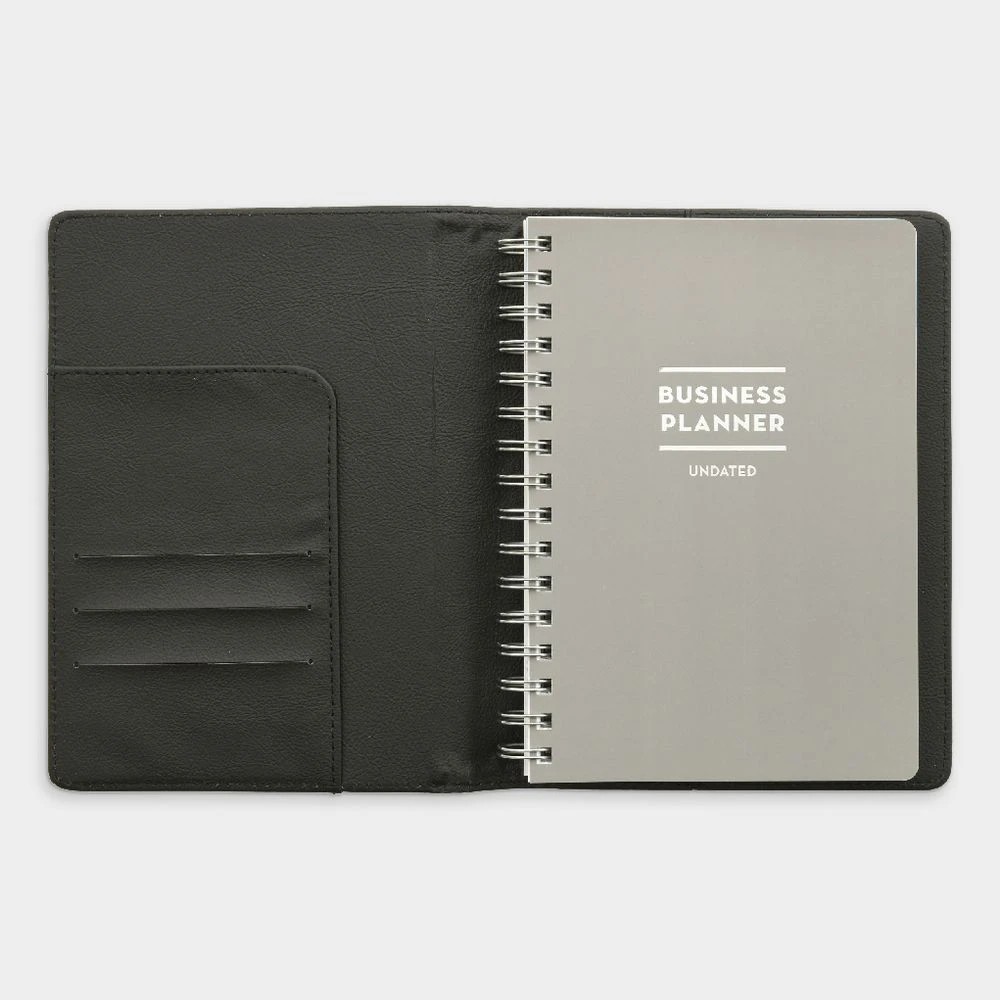 3 Otto Undated Medium Week-to-View Goal Planning Diary Black, 3 of 9