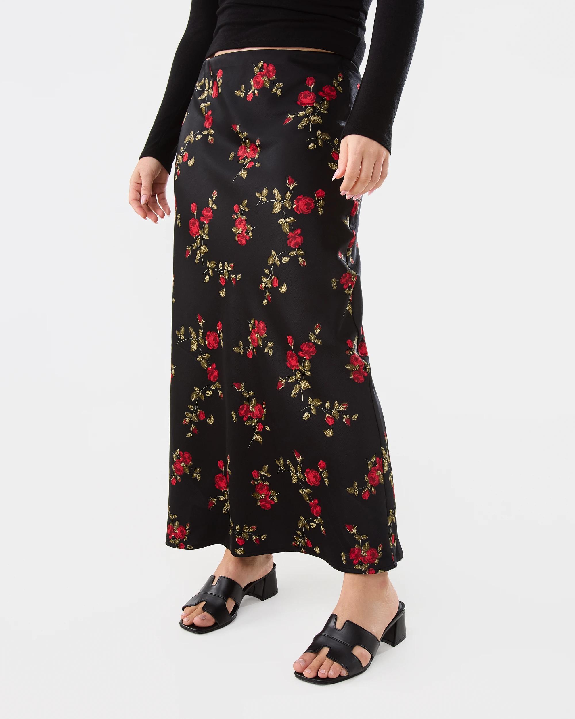 1 Satin Slip Skirt Stem Roses, 1 of 5