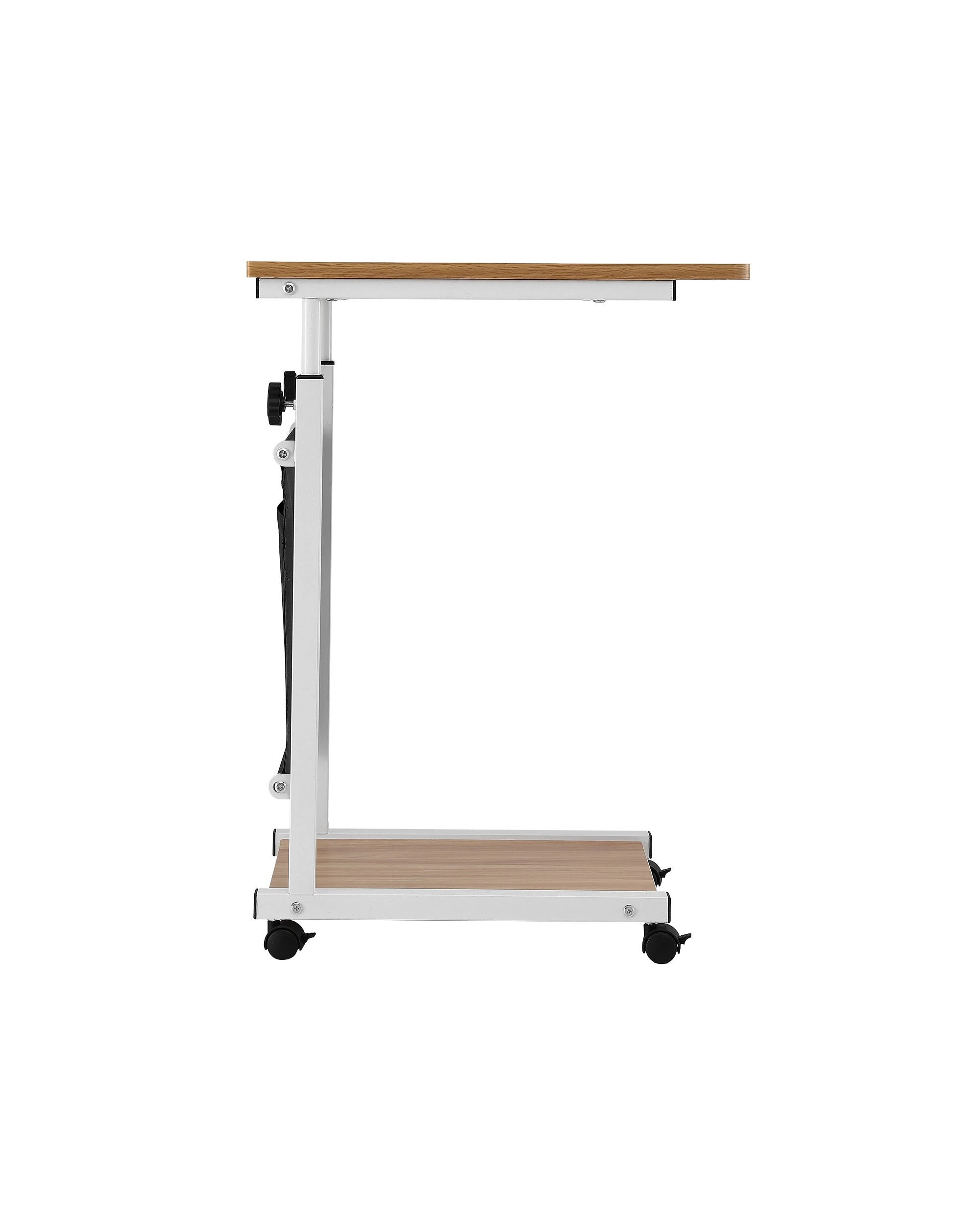 5 Artiss Laptop Desk Height Adjustable Mobile Workstation Computer Desks 48CM Oak - Multi, 5 of 7