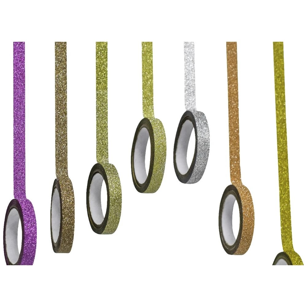 4 X-Press It Glitter Tape 6mm x 3m 10 Pack, 4 of 5