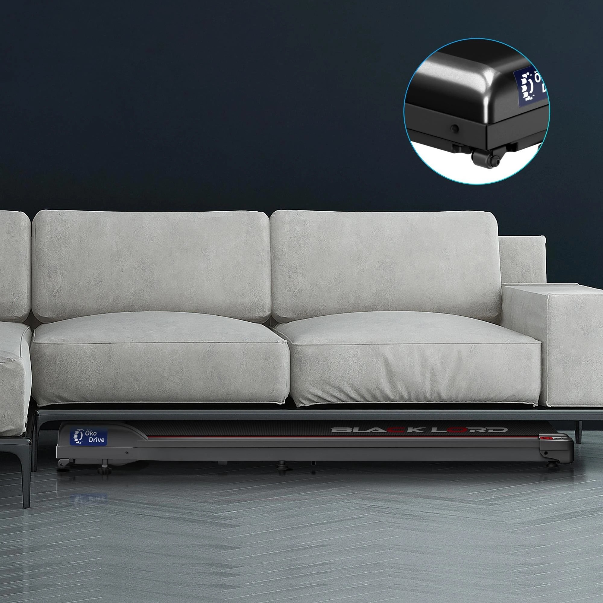 9 Black Lord Treadmill Electric Walking Pad Exercise Fitness Machine Home Gym - Black, 9 of 9